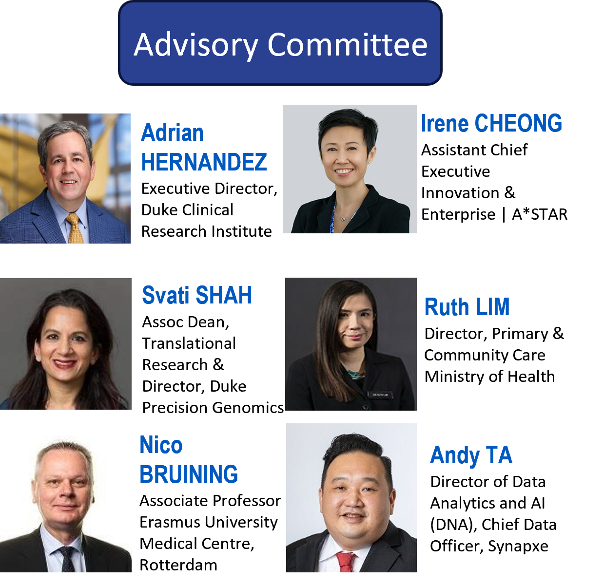 CADENCE Advisory Board comprising of members internationally and locally