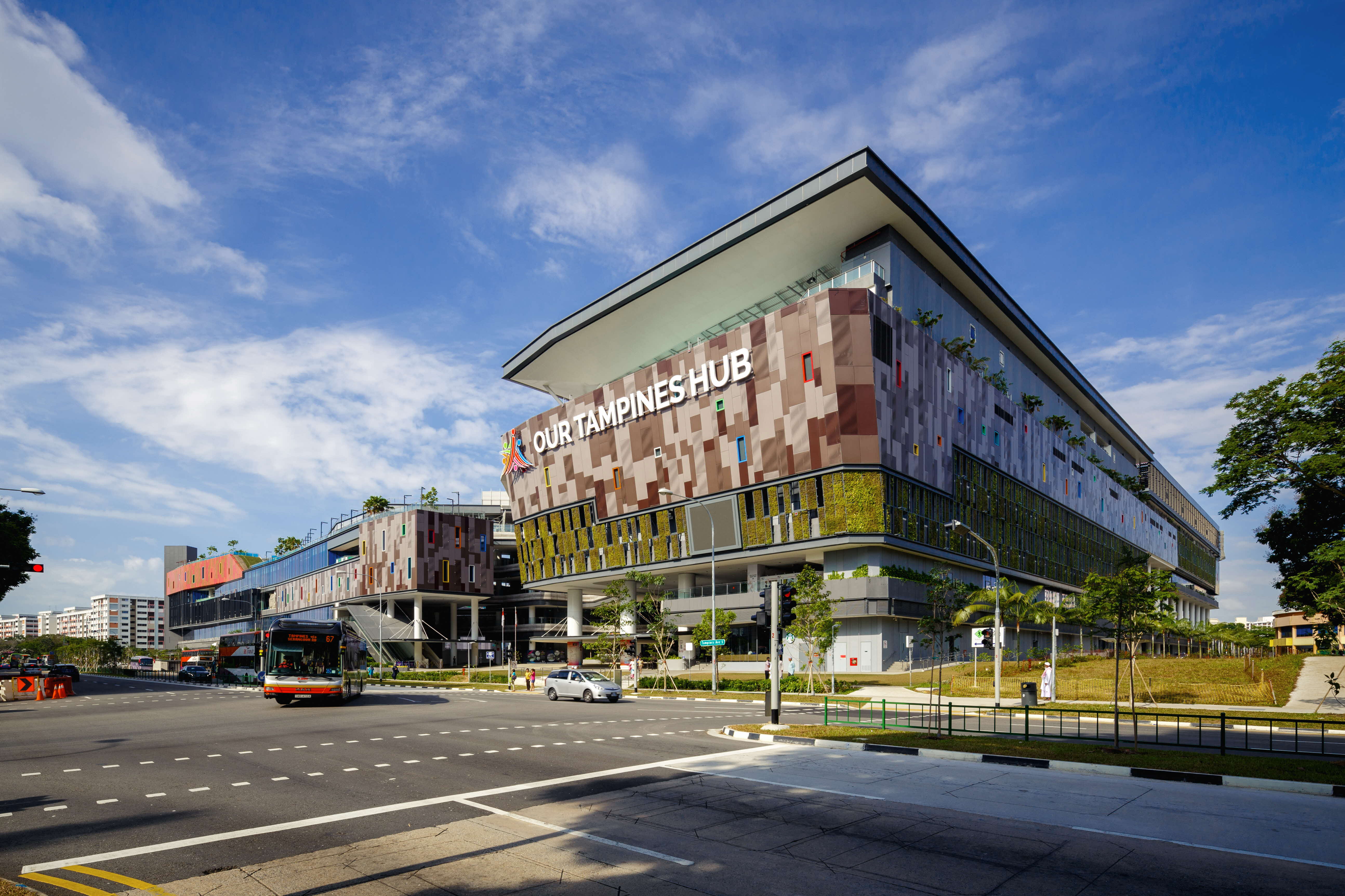 Photo of the exterior of Our Tampines Hub