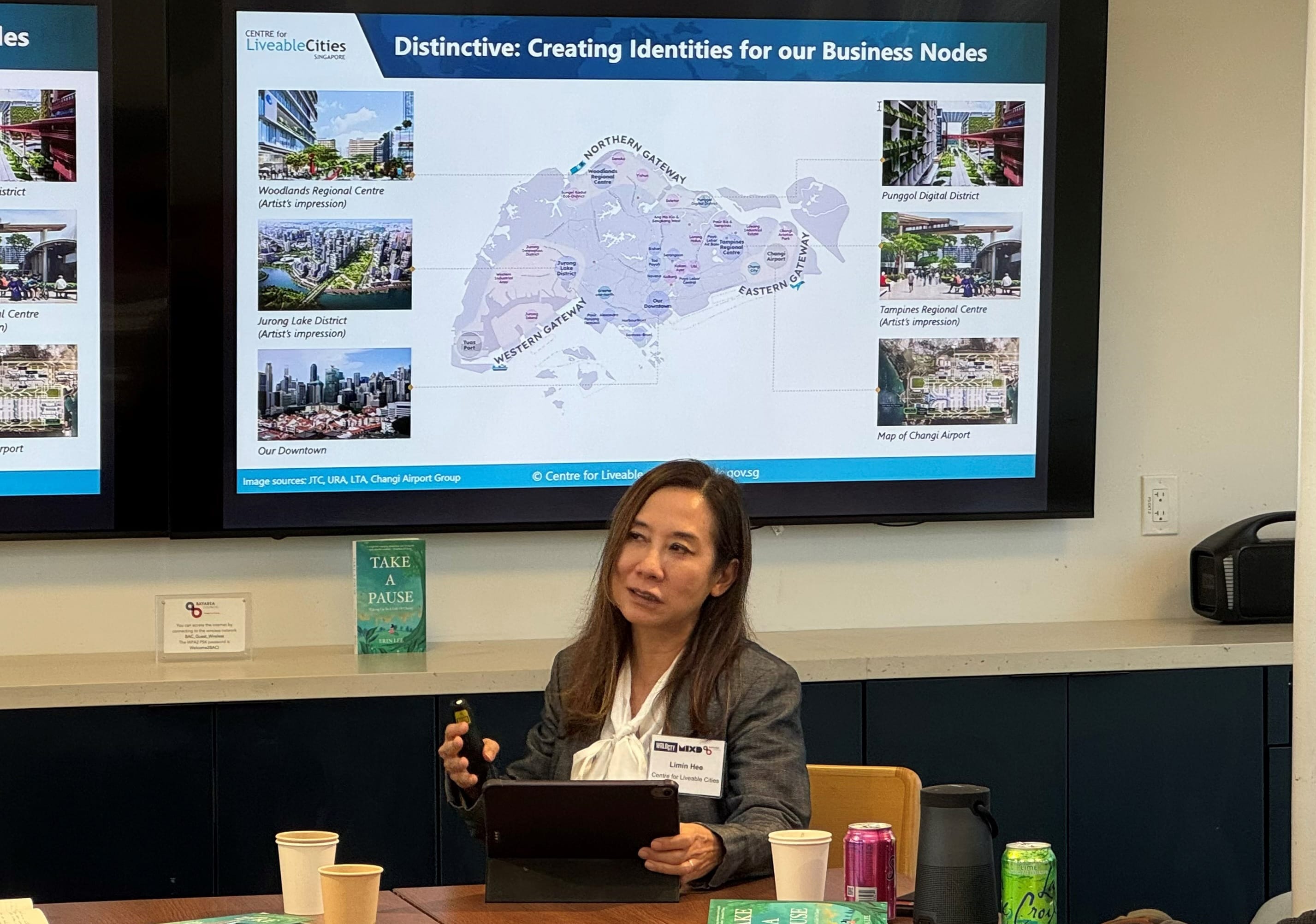 Dr Hee sharing on Singapore’s business districts