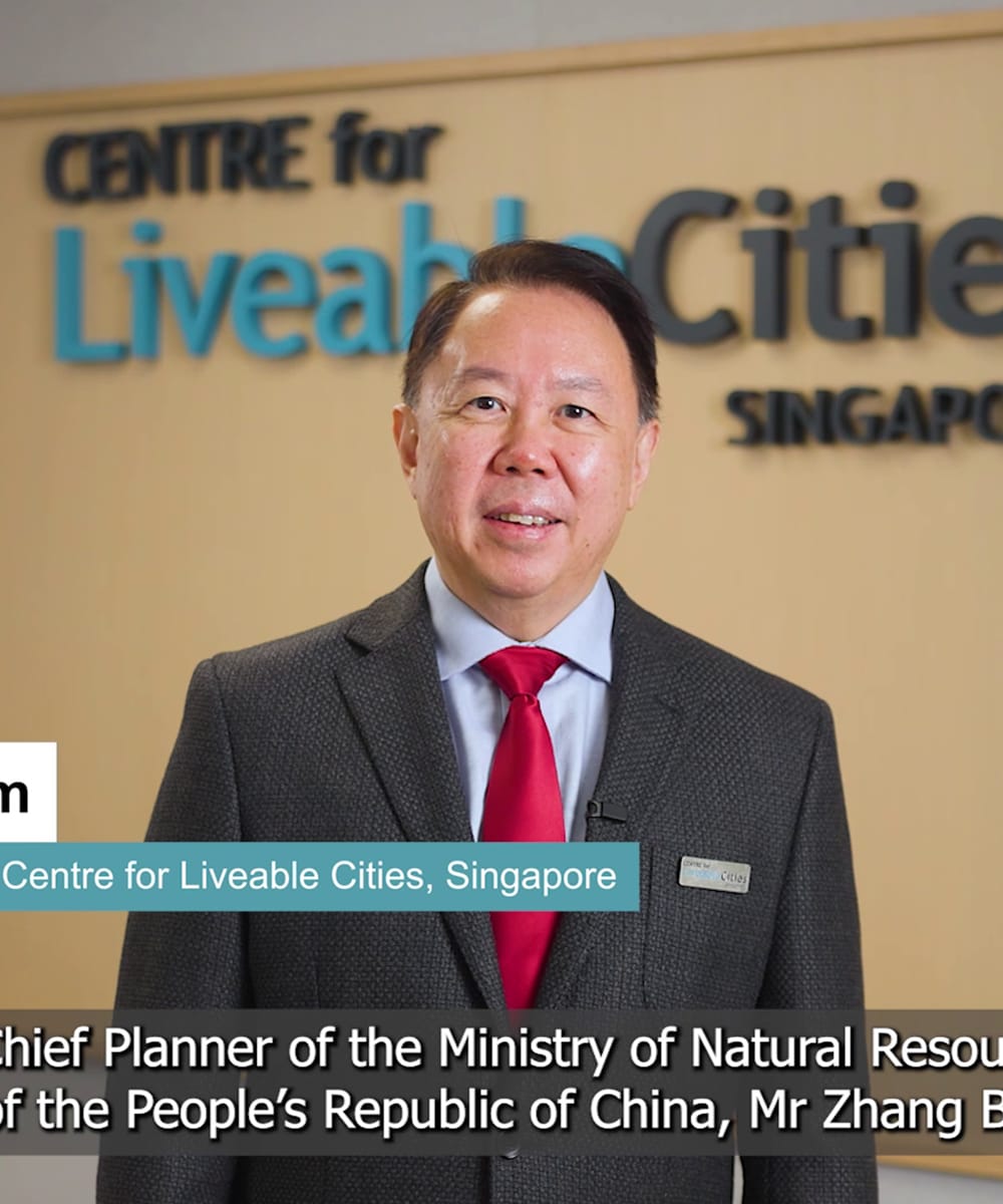 Screen capture of CLC’s Executive Director Hugh Lim delivered Opening Remarks for 10th Shenzhen Urban Index Forum video