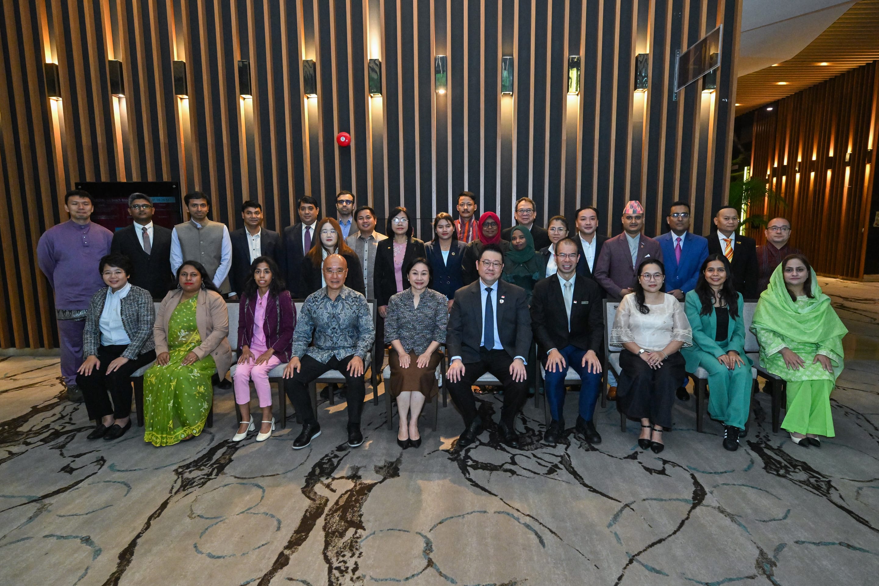 Group photo of members who conducted Digital Economy Promotion Agency, Thailand, under the Singapore Cooperation P