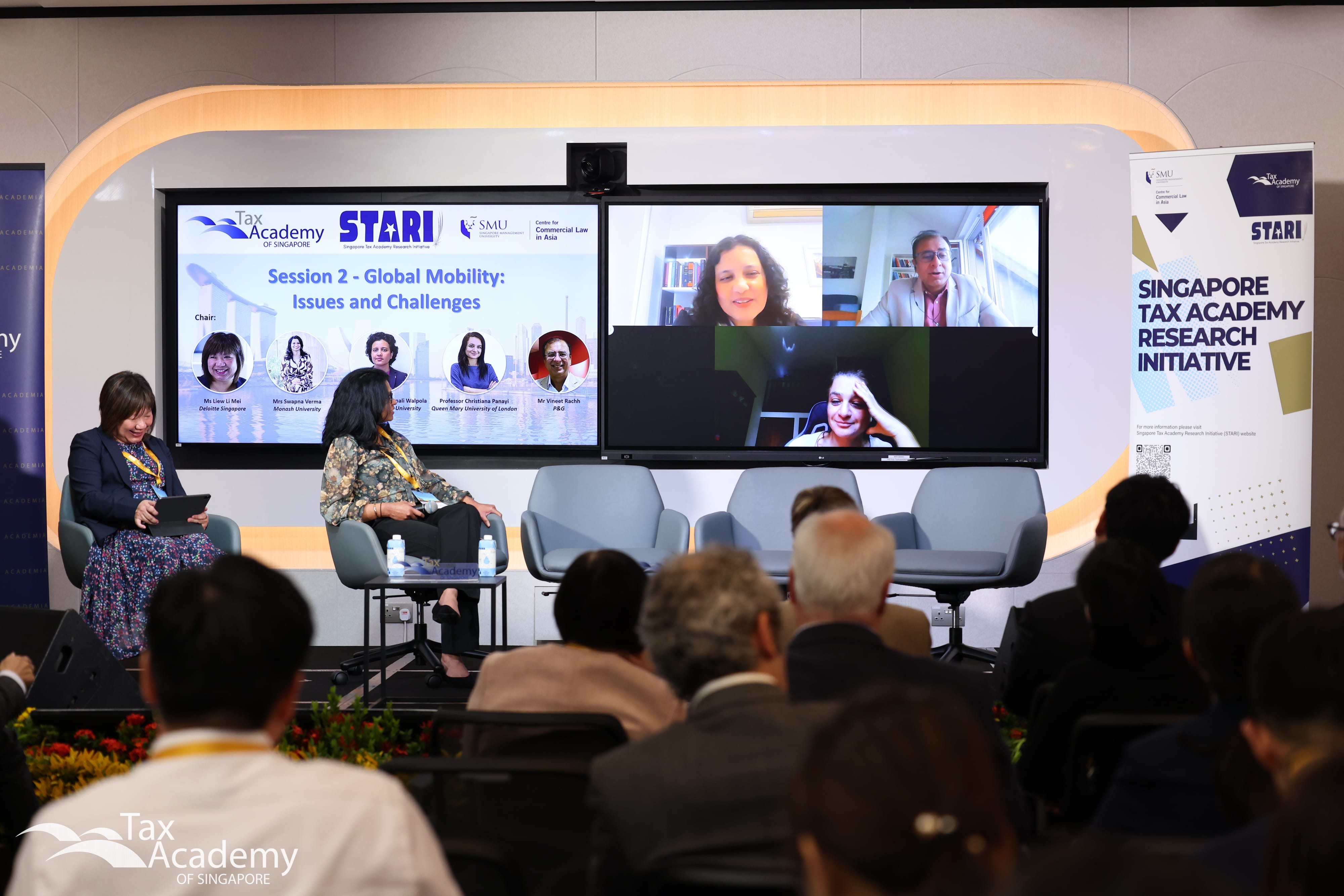 Online Panelists interacting with In-Person Panelists