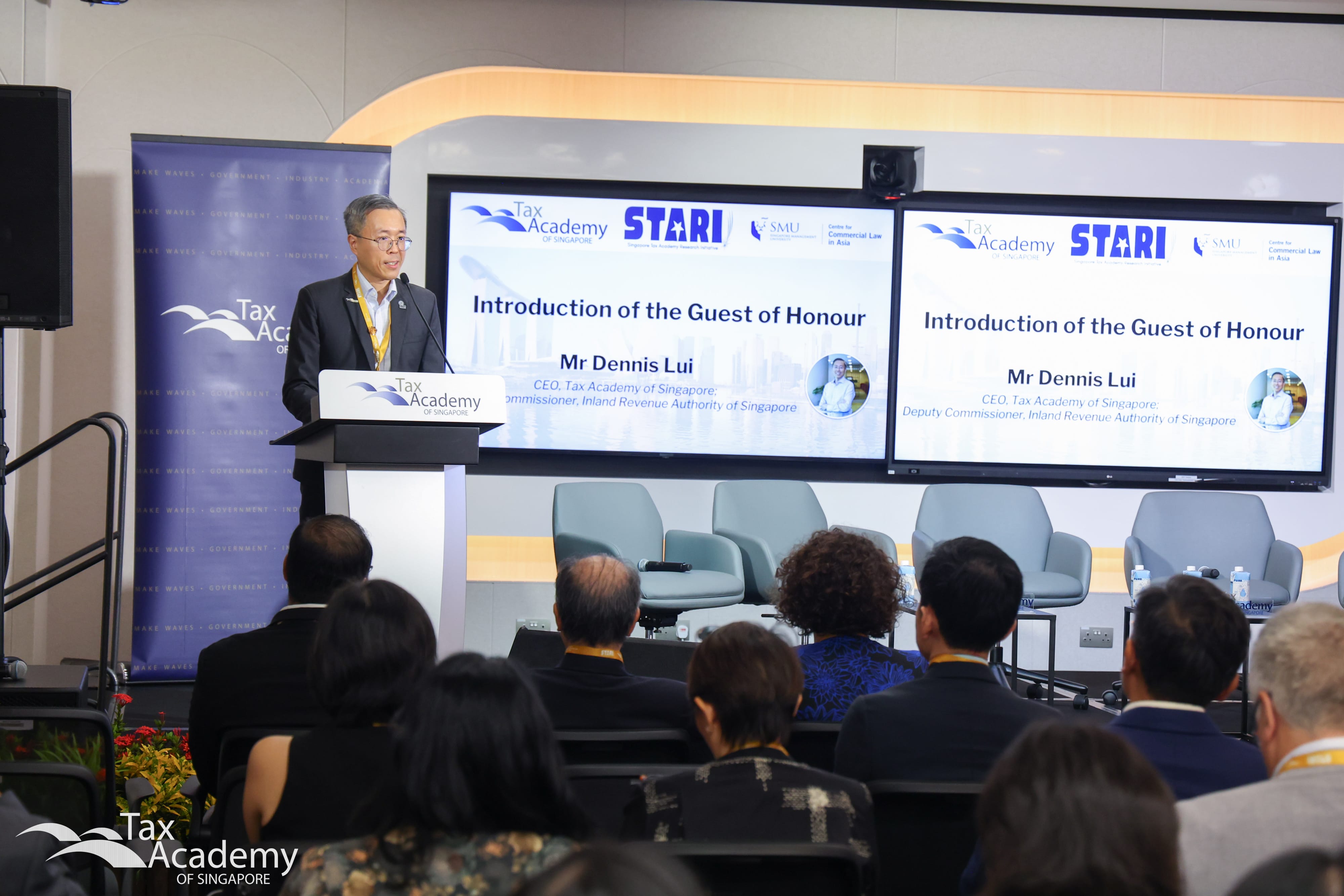 CEO Tax Academy of Singapore Introducing the Guest of Honour at the STARI Conference 2026