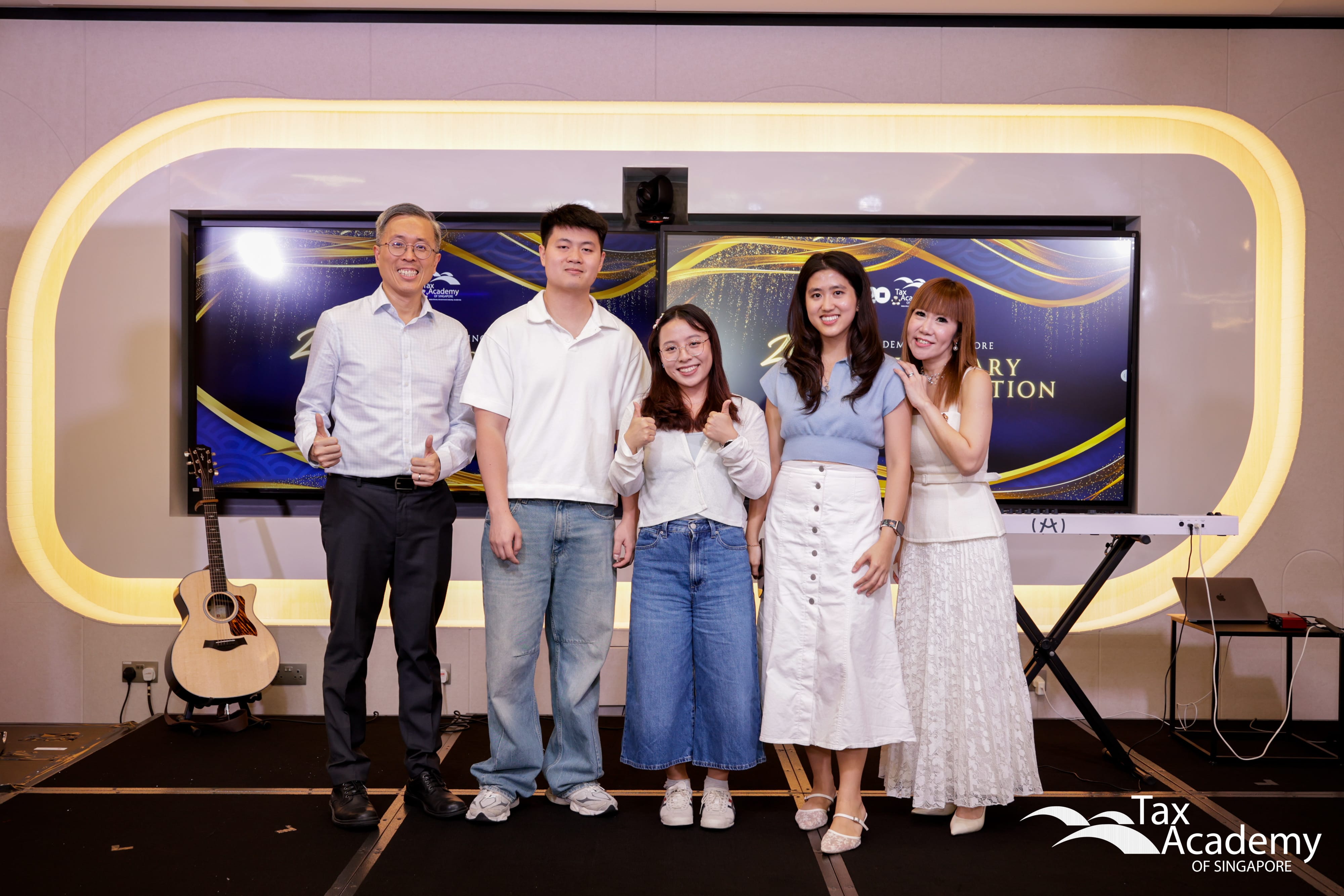 Musicians Group Photo at the Opening of Tax Academy of Singapore Hub