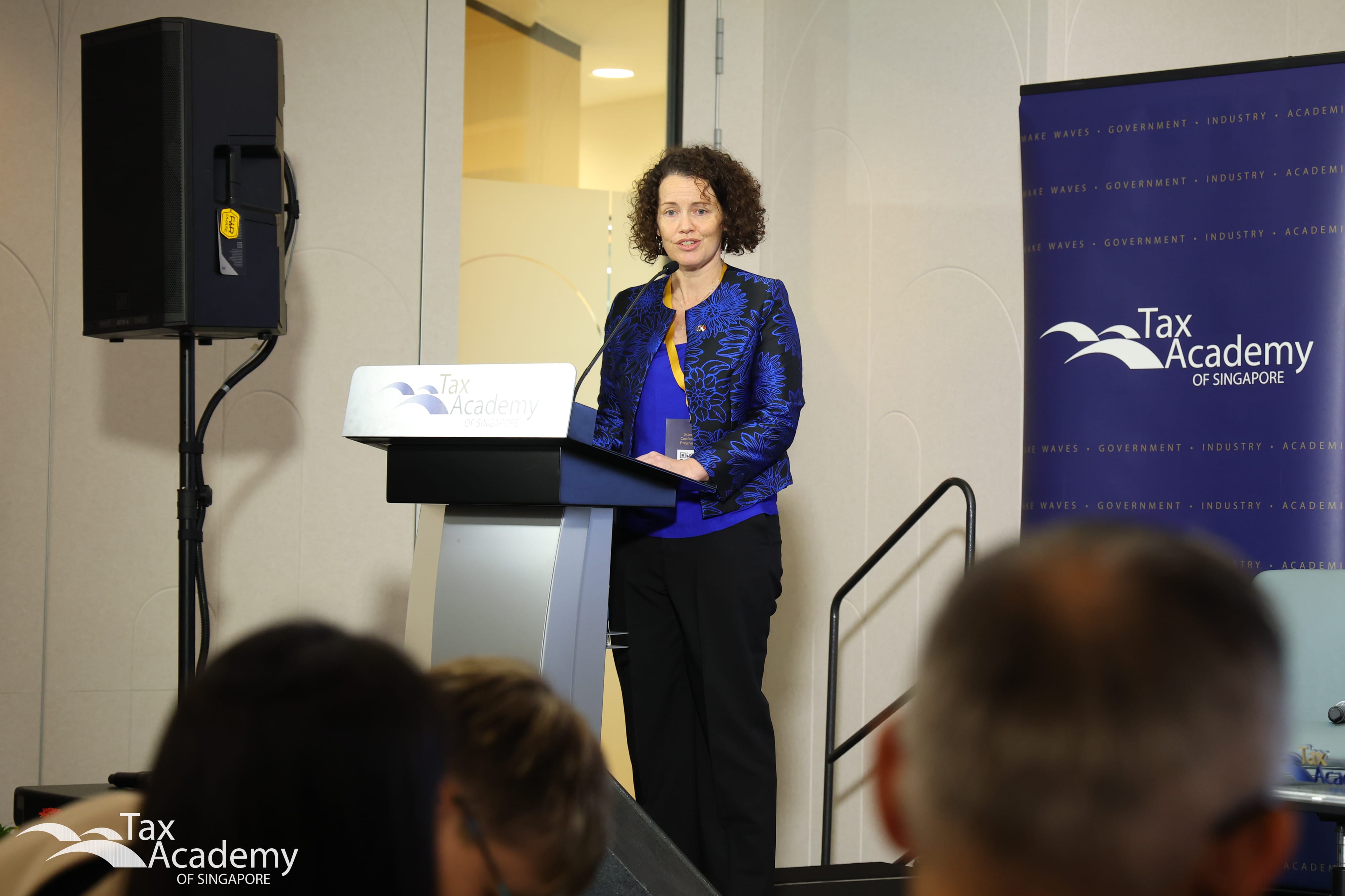 Australian Deputy High Commissioner of Singapore, Ms Emily Follett, giving the Opening Address.