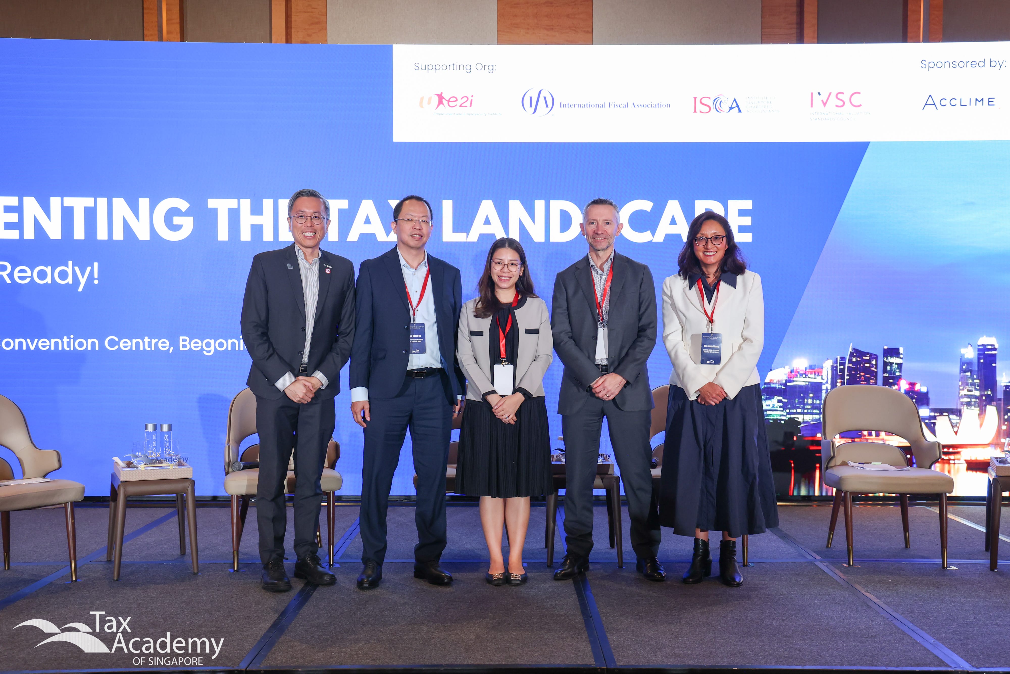 From Left to Right, Mr. Dennis Lui, Mr. Robin Ng, Ms. Kornrug Silanookit, Mr. Patrick O'Doherty, Me. Jenny Wong