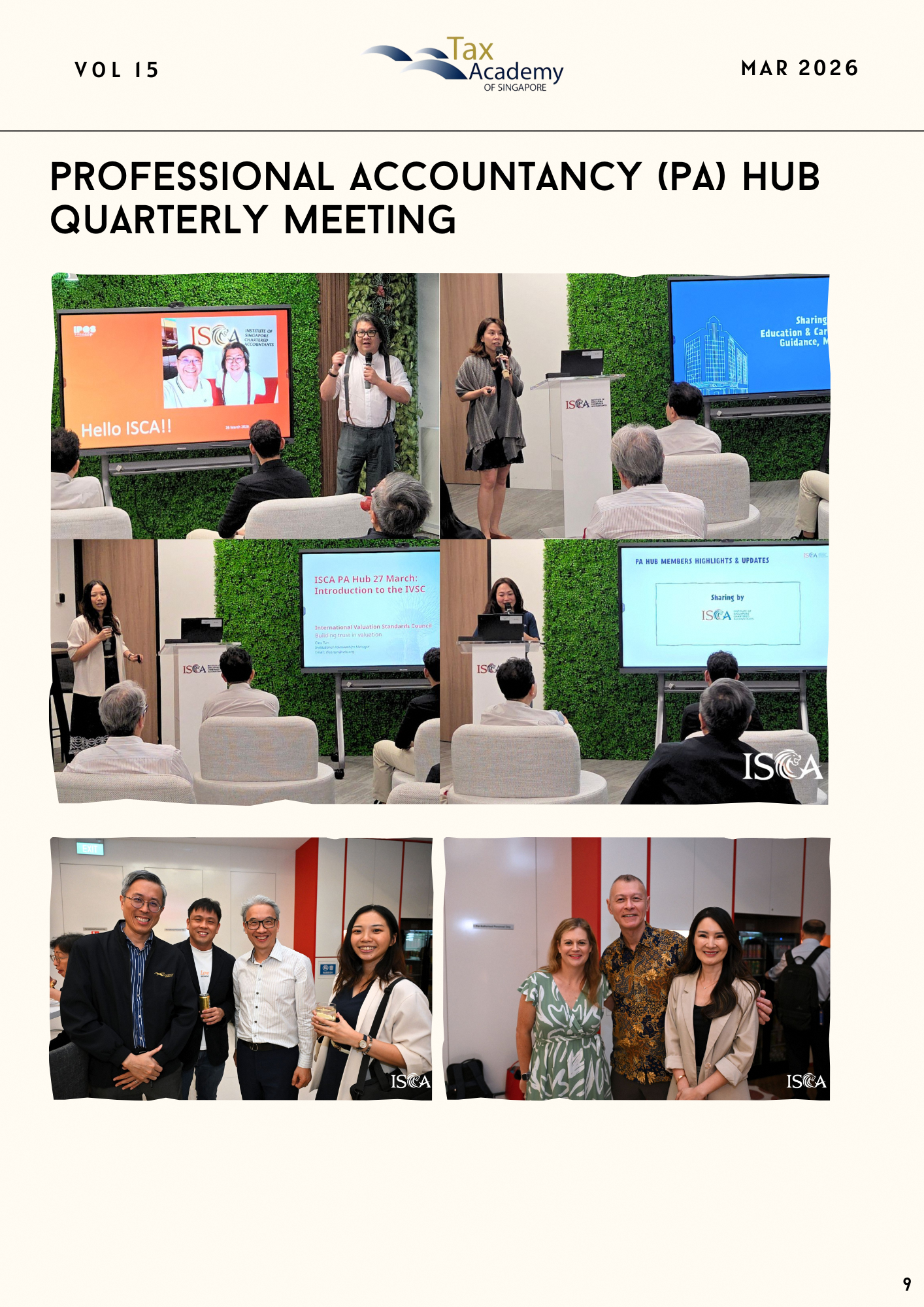 Professional accountancy (PA) Hub Quarterly Meeting