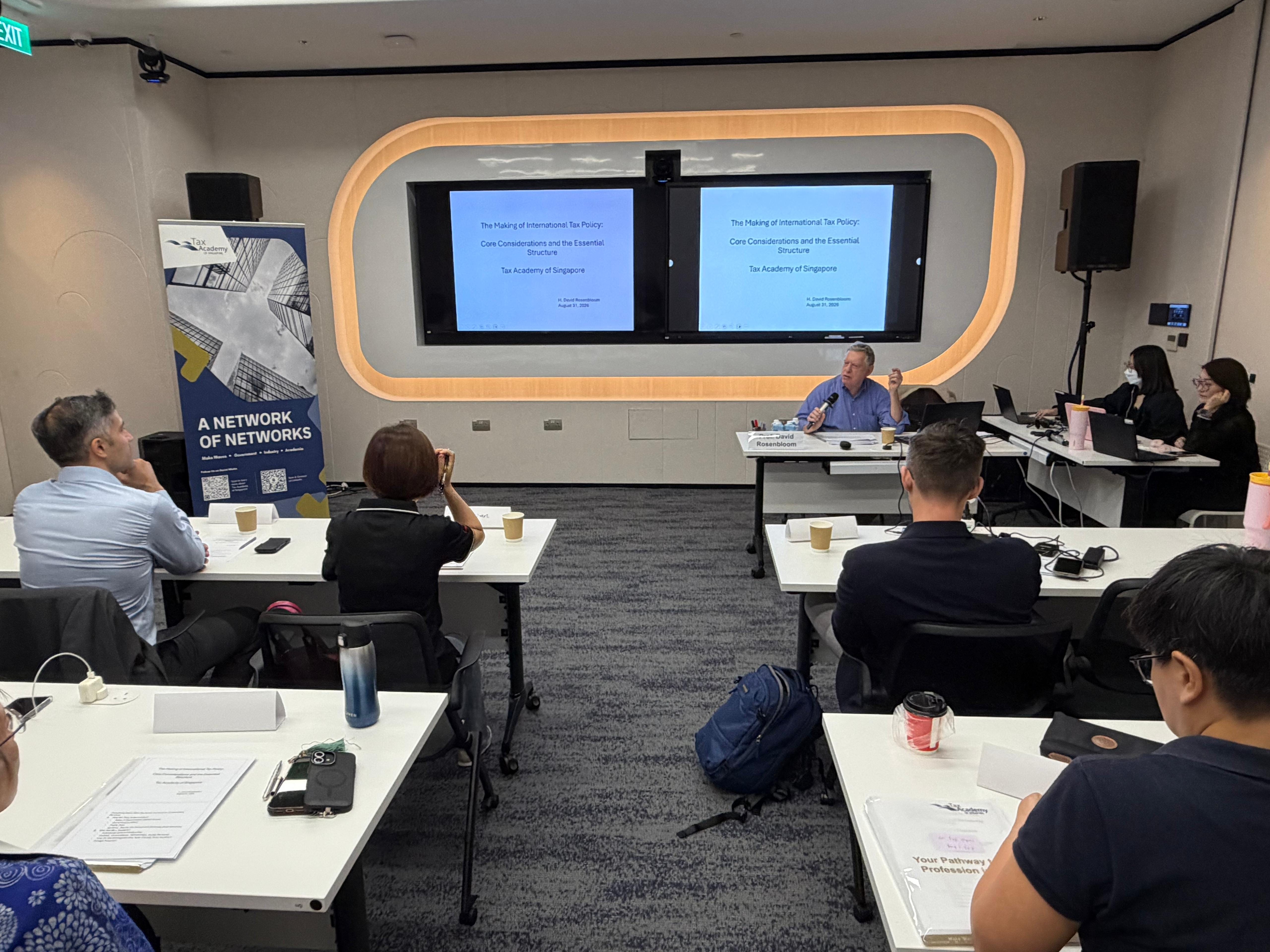 Prof. David Rosenbloom giving his lecture