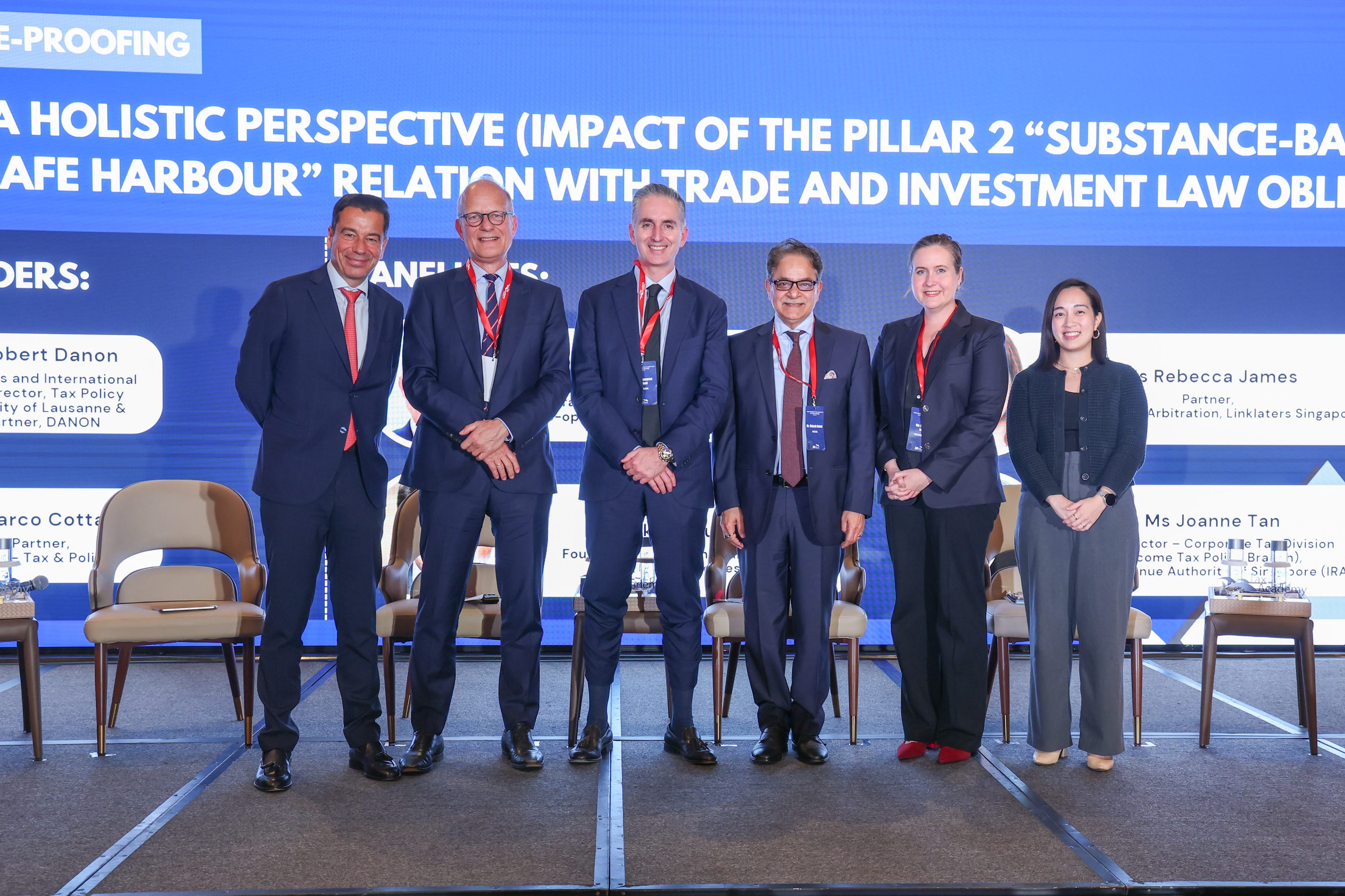 Discussion Leaders & Panel Members (left to right): Prof. Dr. Robert Danon, Dr. Achim Pross, Dr. Giammarco Cottani, Mr Mukesh Butani, Ms Rebecca James, Ms Joanne Tan