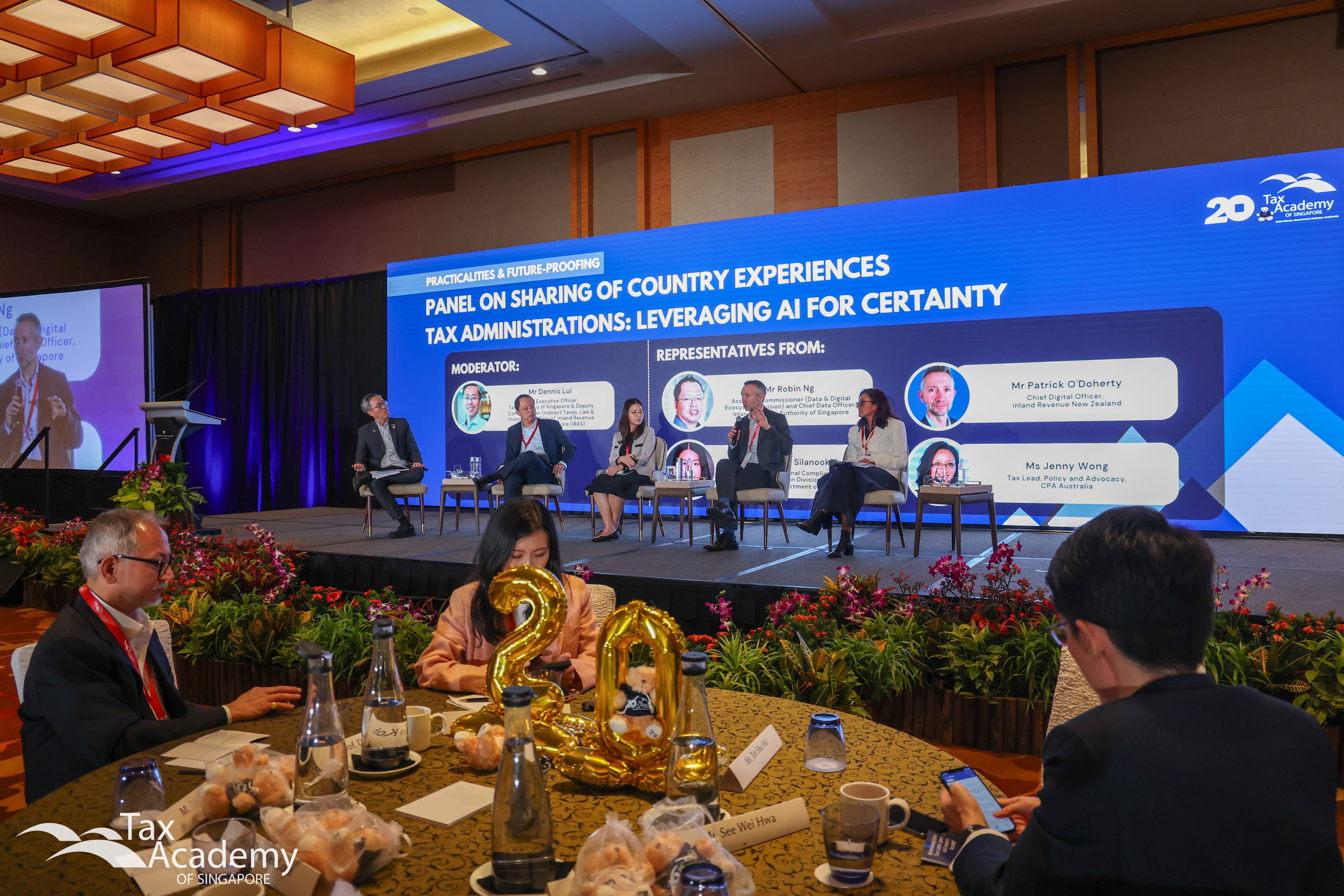 Mr. Dennis Lui, Moderating the Panel Discussion on how Tax Administrations Leverage AI for Certainty