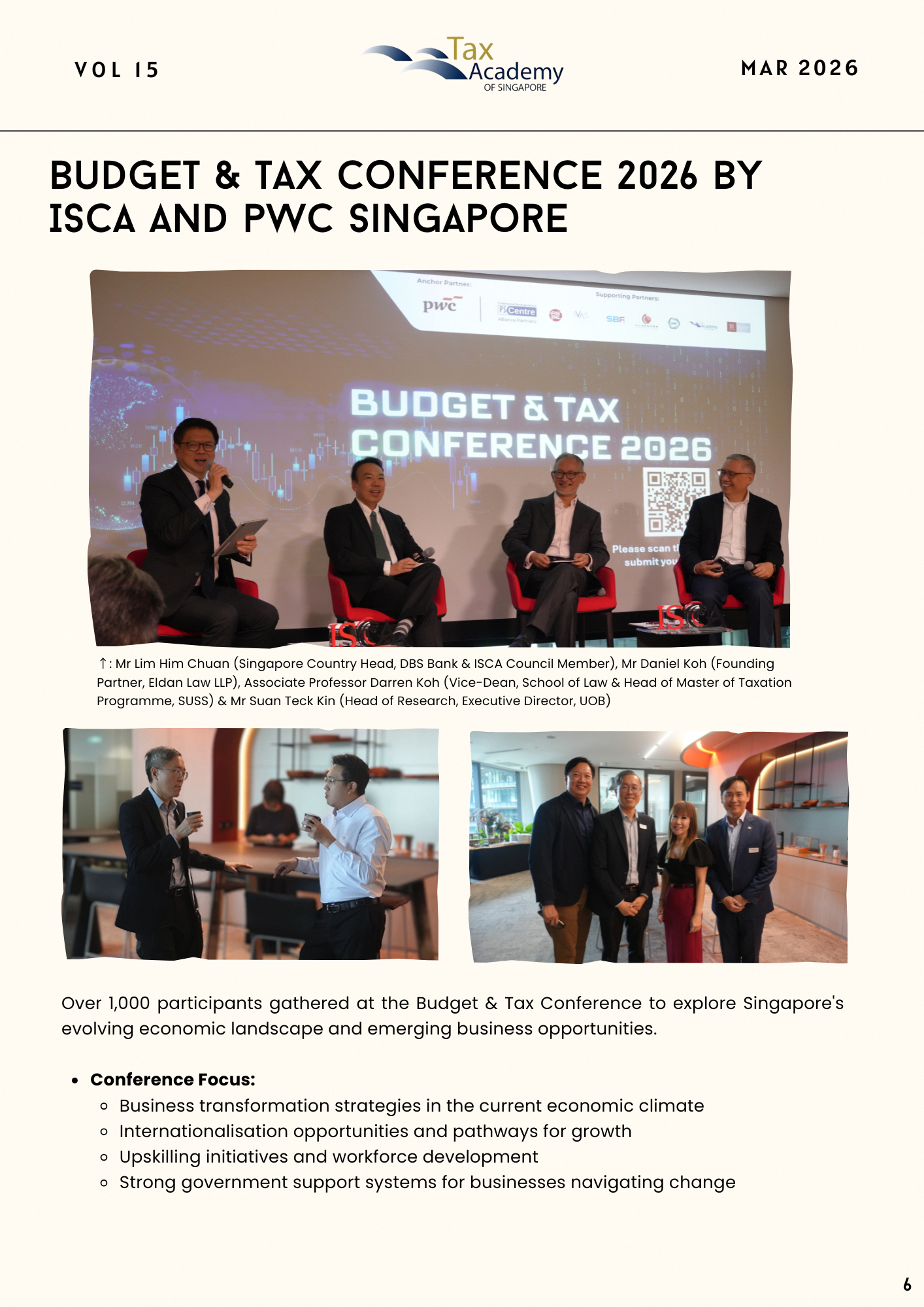 Budget and Tax Conference 2026 by ISCA and PwC Singapore