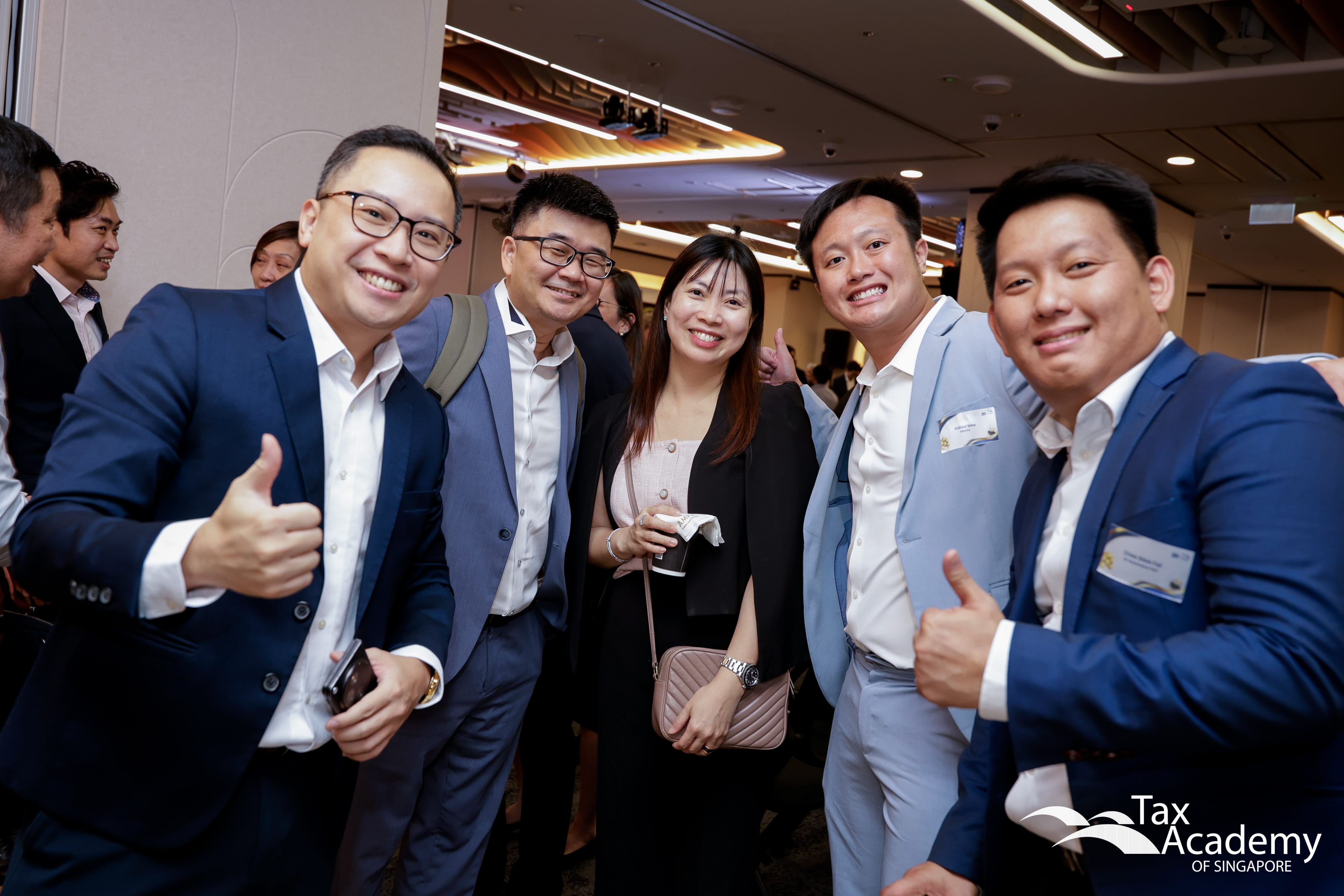 Guests having a good time at the Opening of the Tax Academy of Singapore Hub