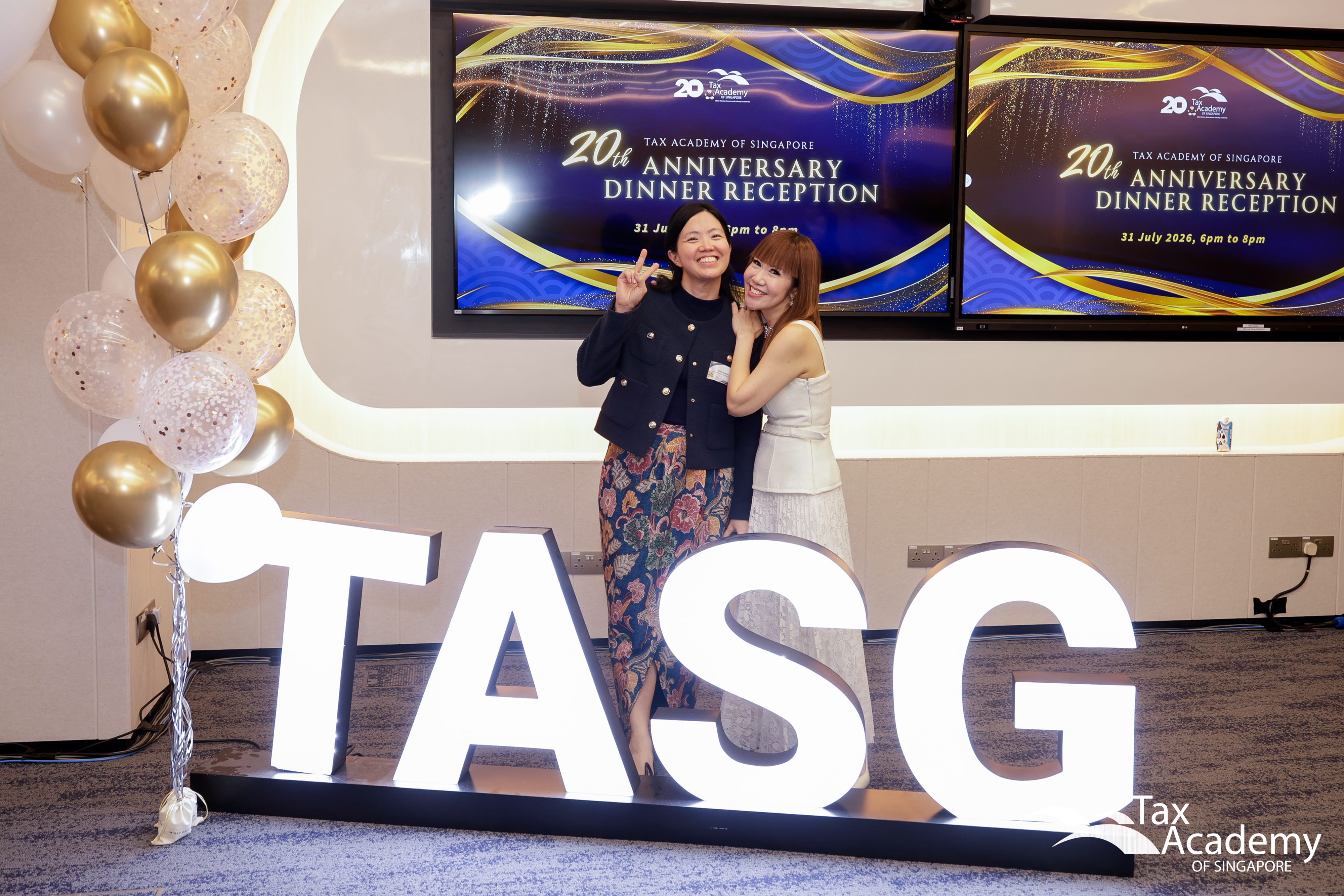 Ms Chan Xue Pei and Ms Eunice Toh at the Opening of the Tax Academy of Singapore Hub