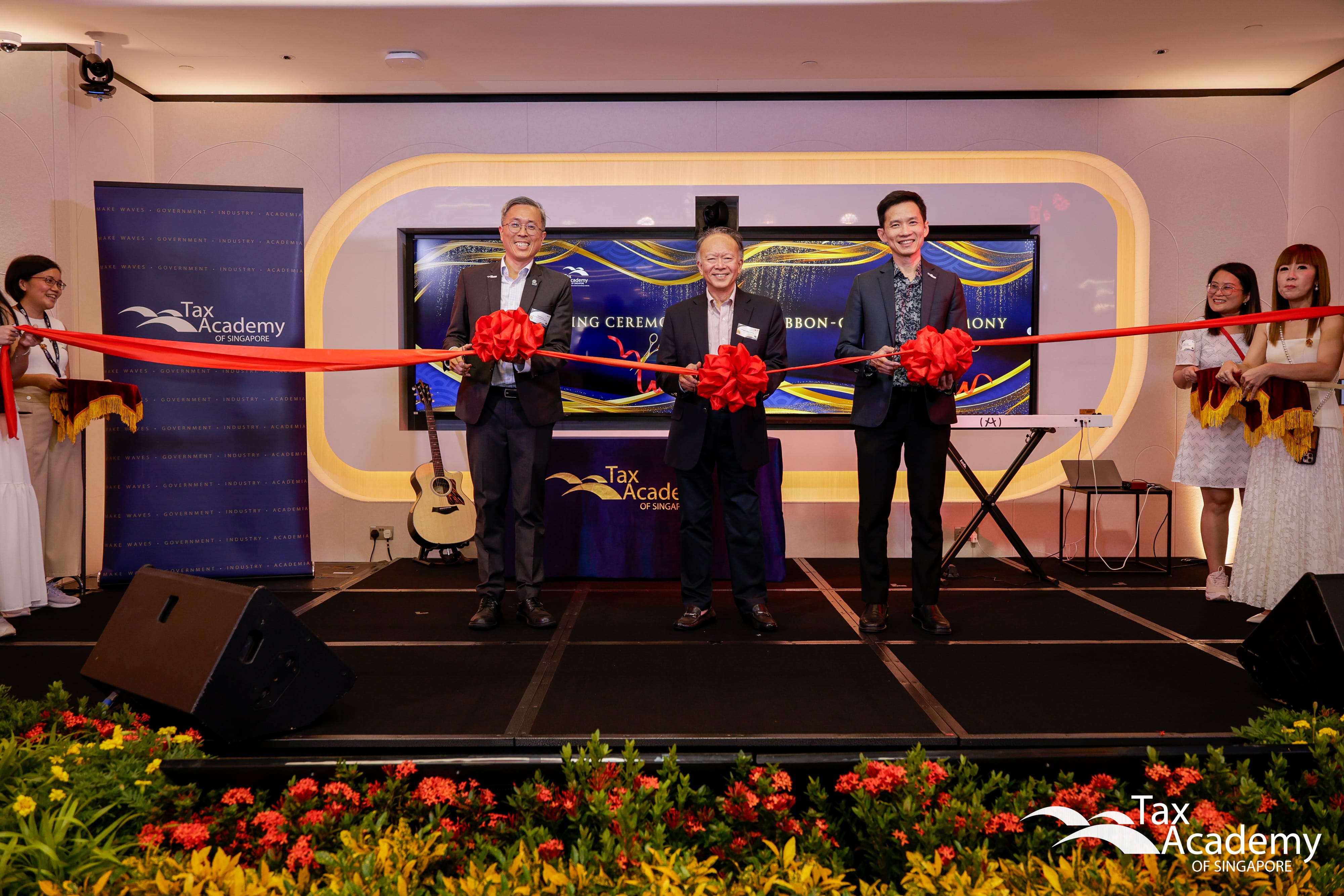 Ribbon Cutting Ceremony at the Opening of Tax Academy of Singapore Hub