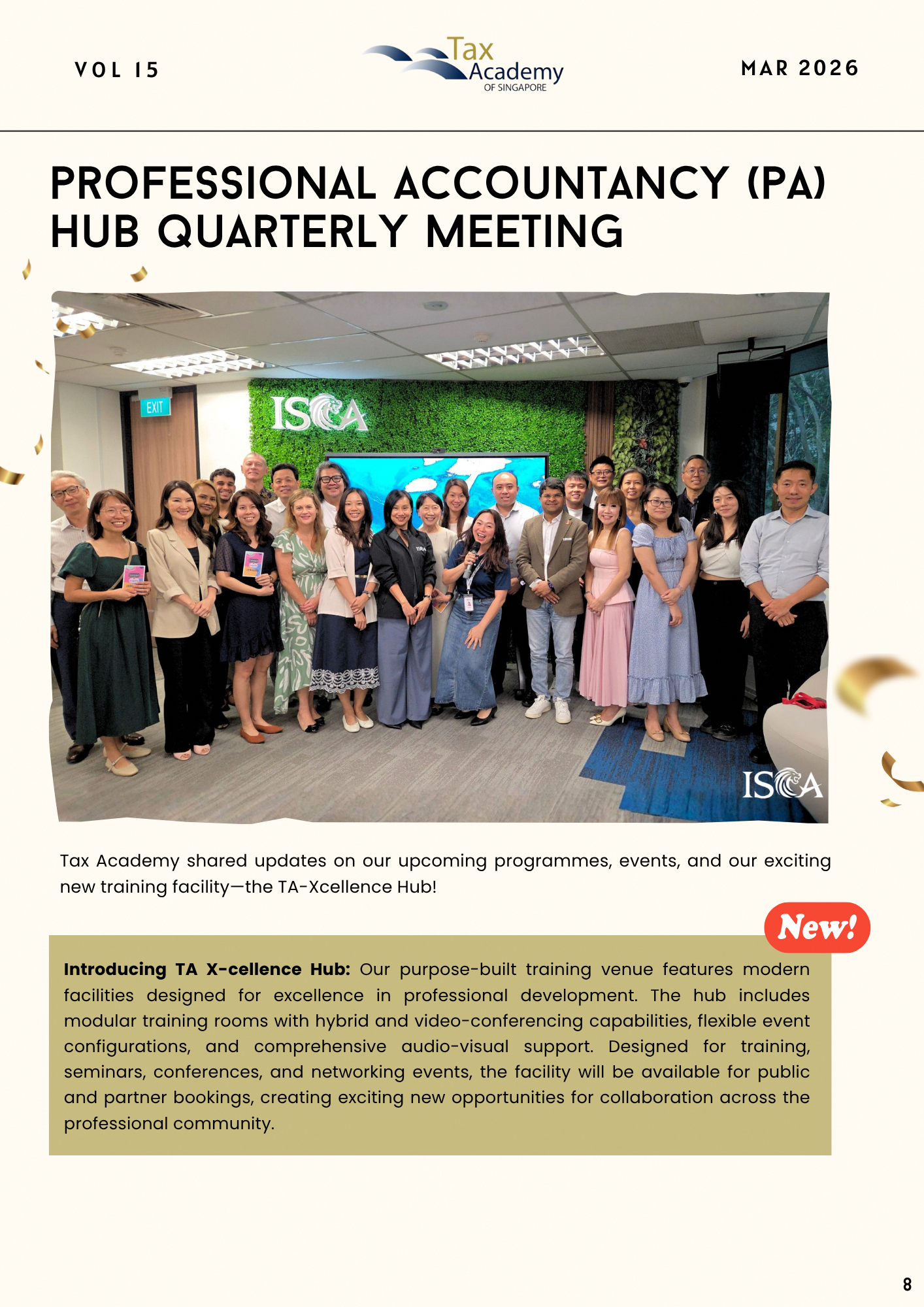 Professional accountancy (PA) Hub Quarterly Meeting