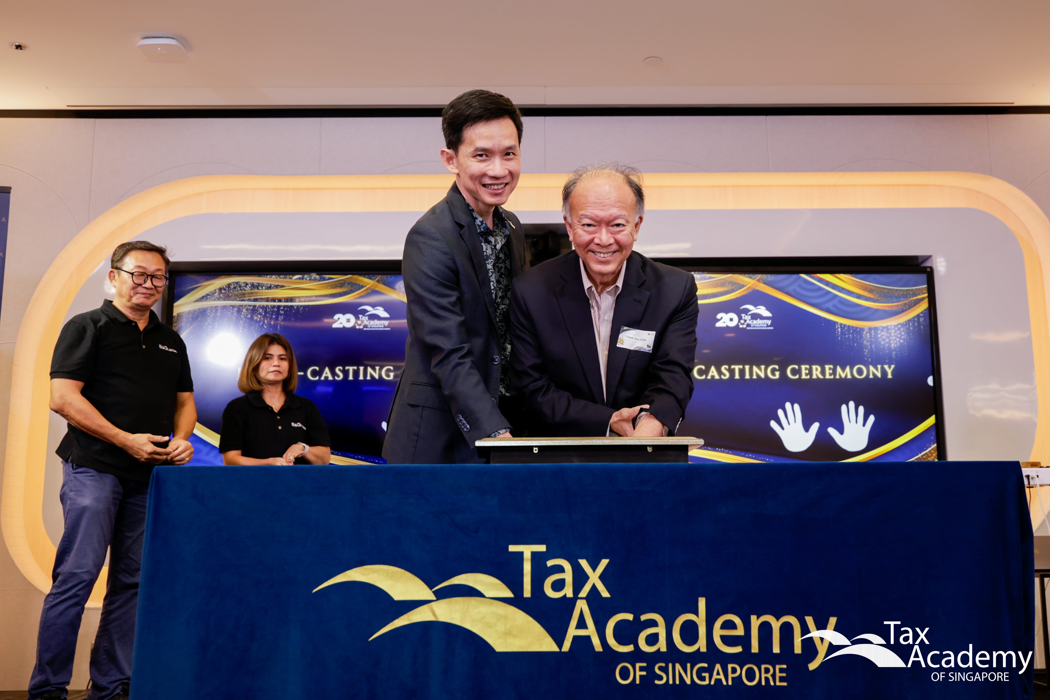 Handcasting Ceremony at the Opening of the Tax Academy of Singapore Hub