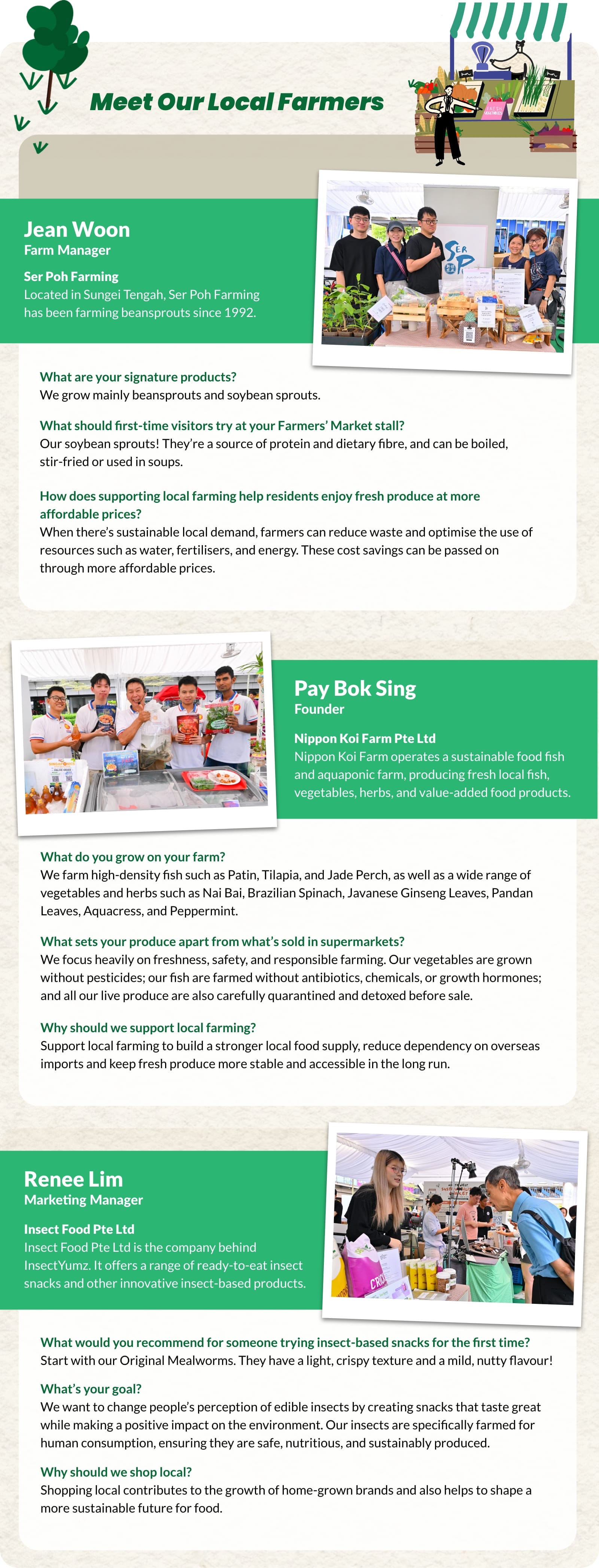 Local farmers interview answers