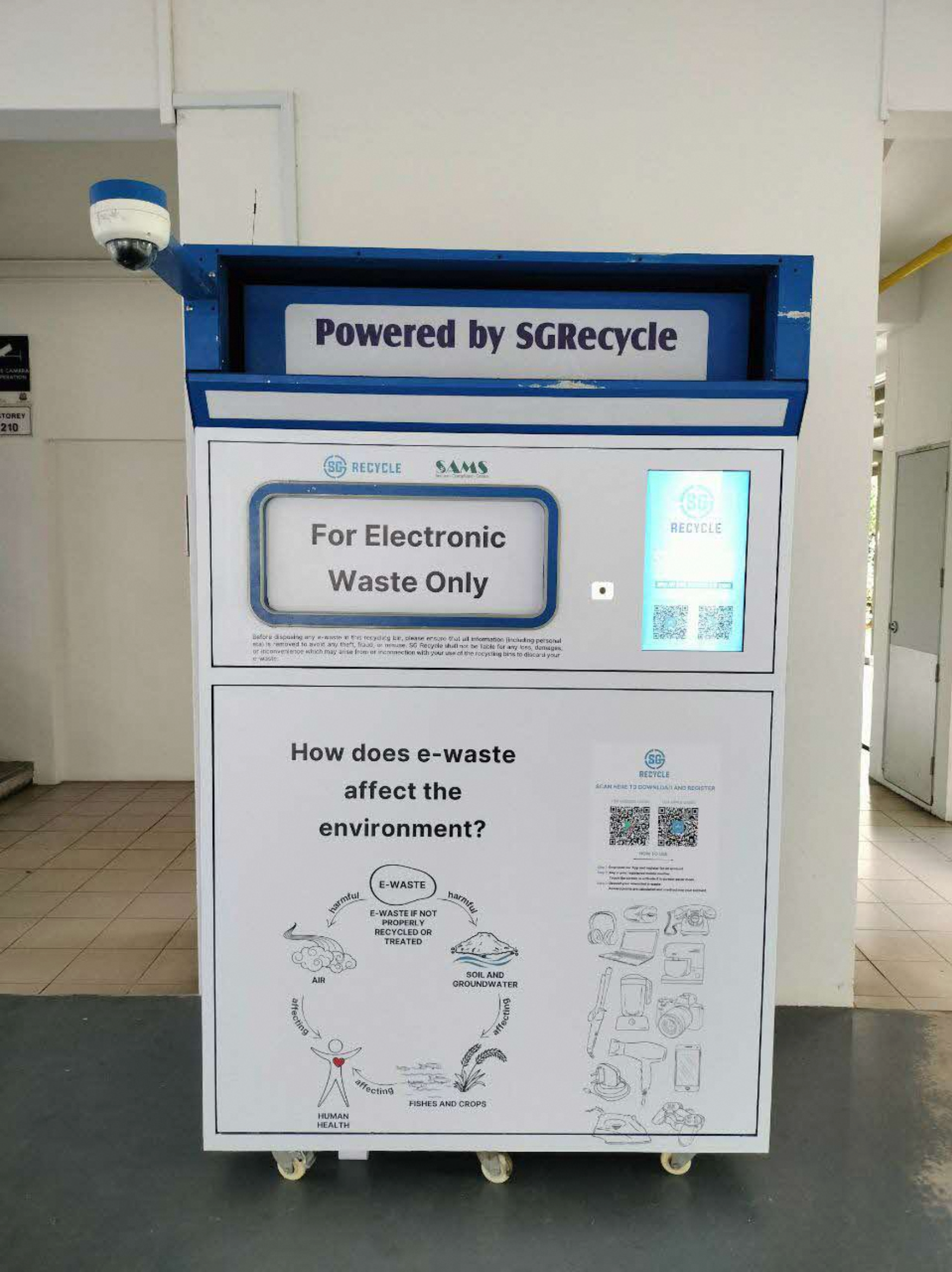 eWaste bin in Singapore