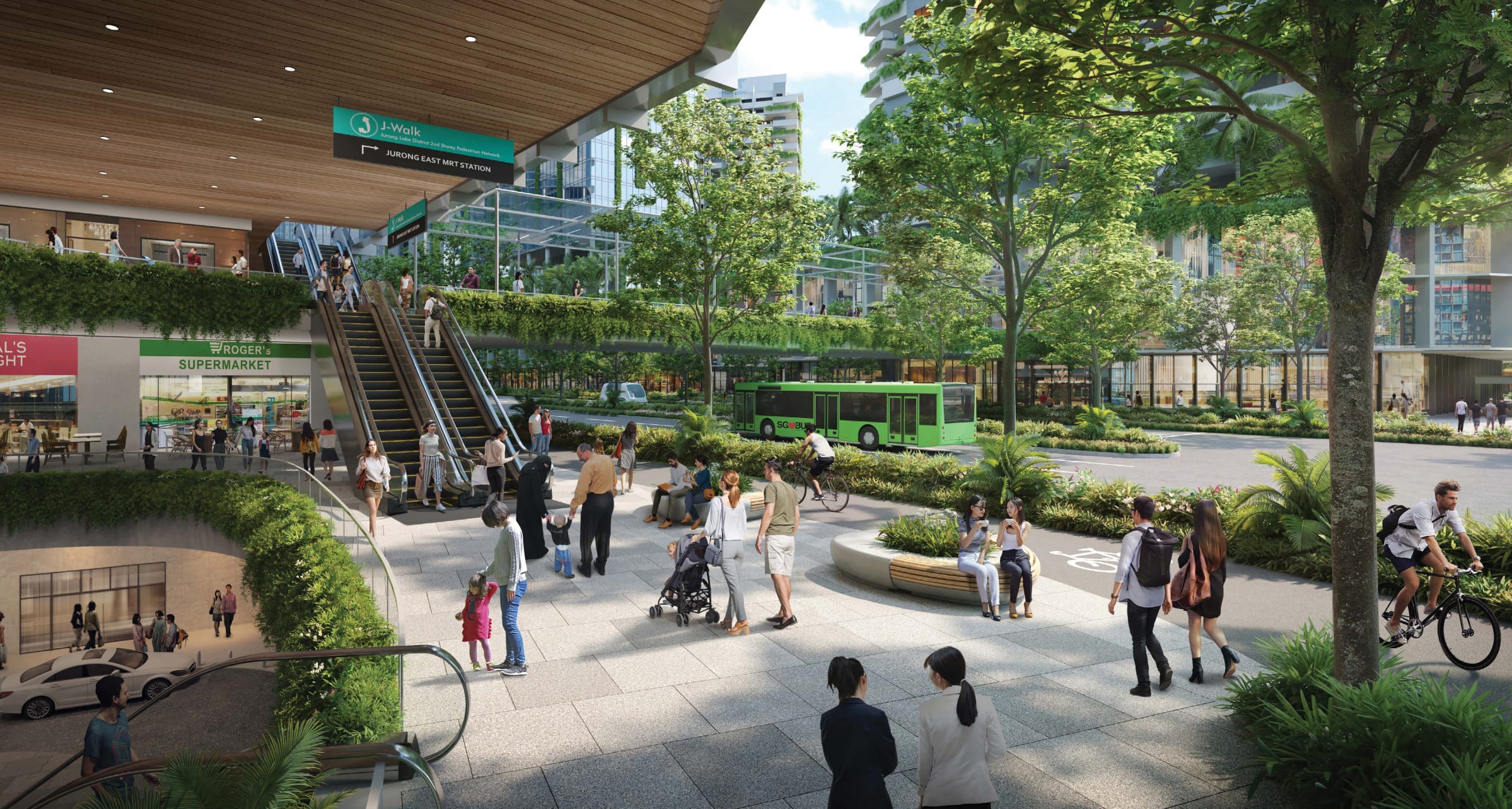 Depiction of Future Jurong East District