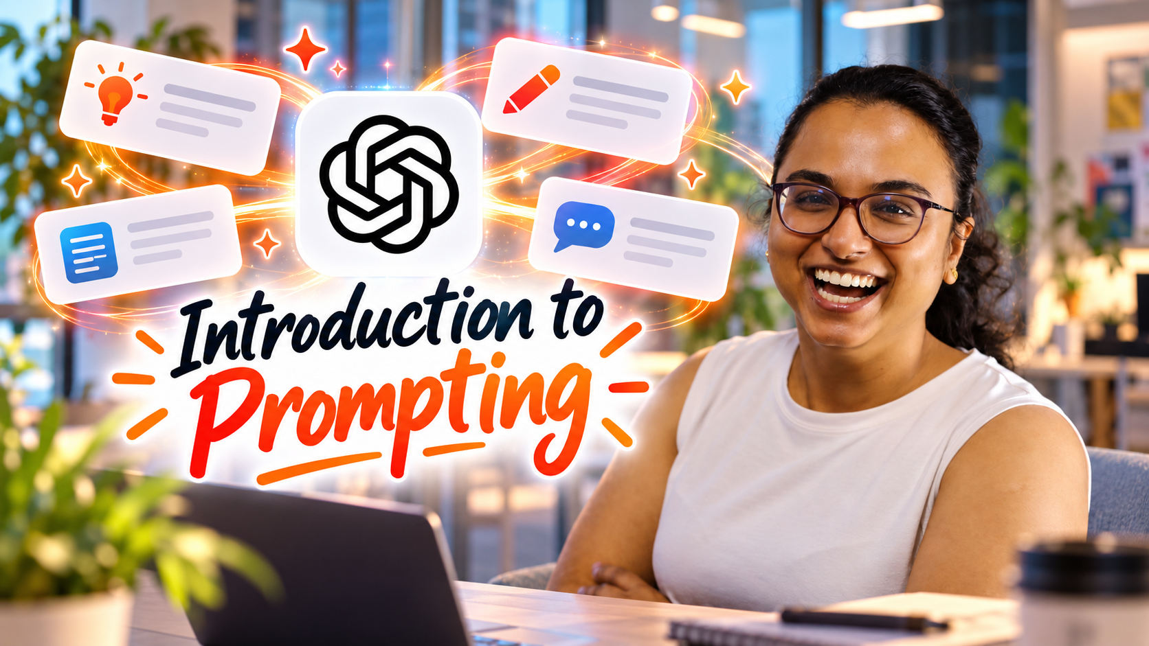 Image showing a user prompting an AI tool
