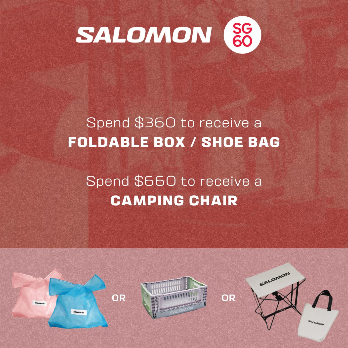 Free camping and hiking essentials when you shop in-store at Salomon