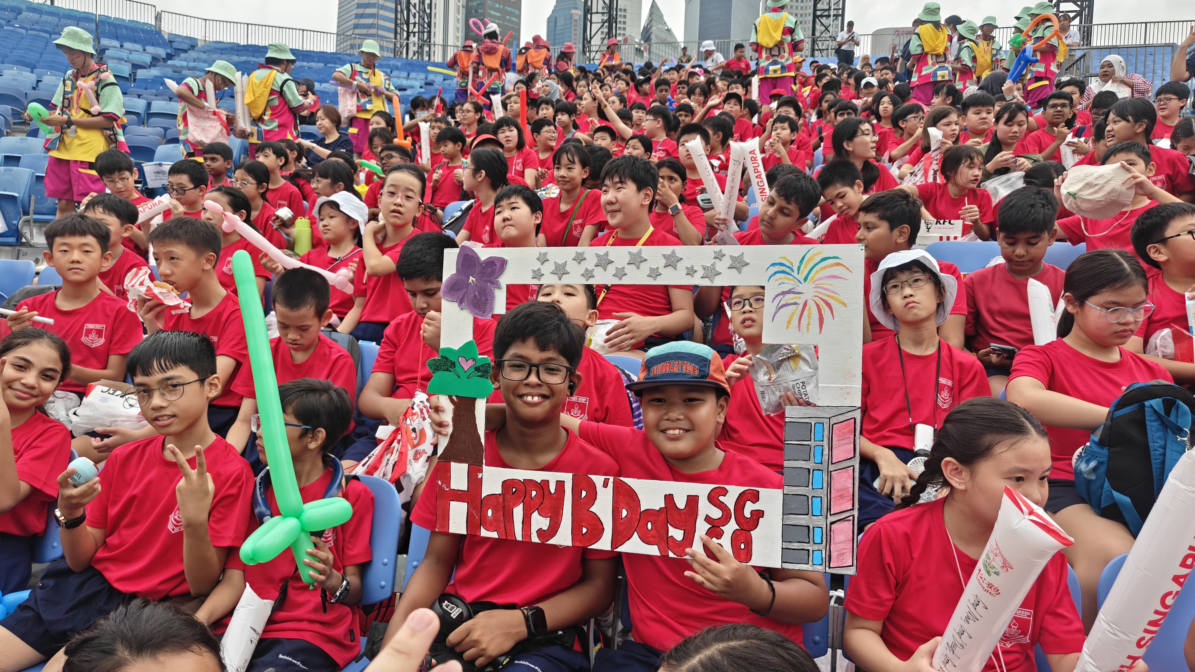 Students at NE Show