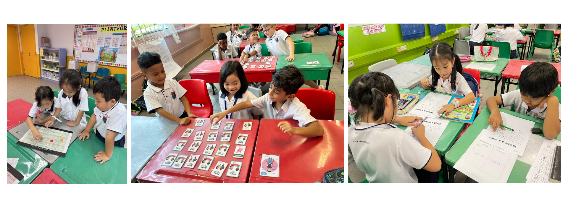 Students working together.