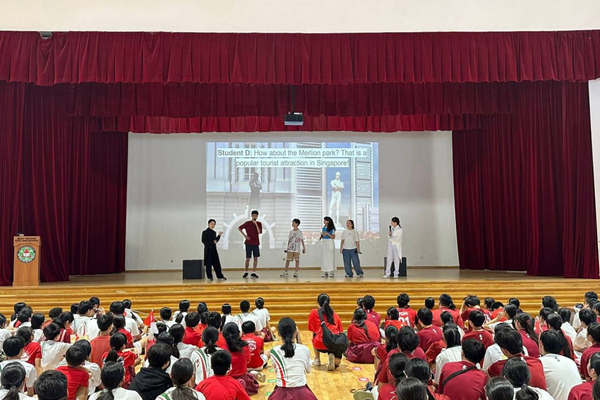 photo of a play happening in a school hall