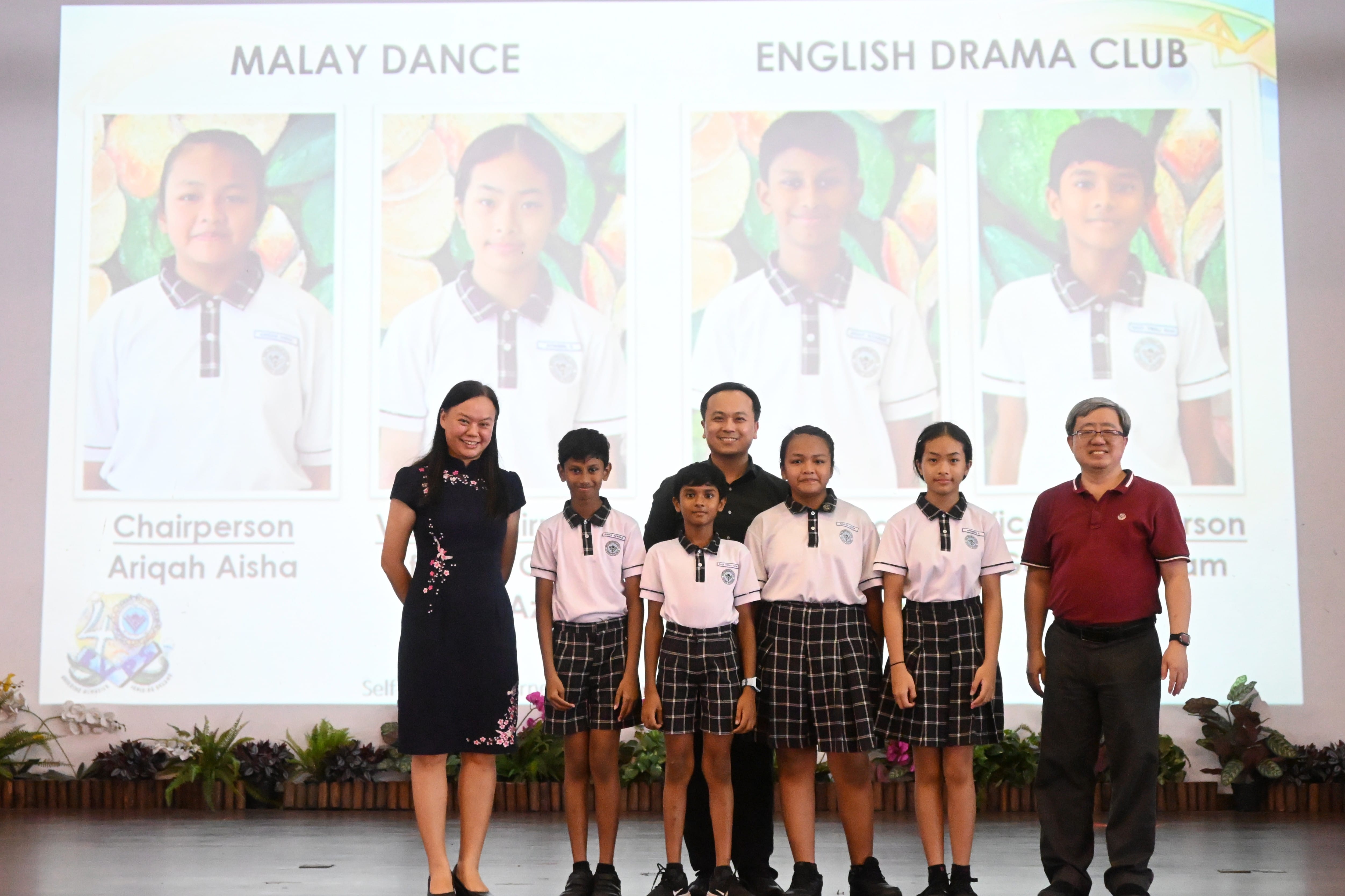 Chairperson and Vice-chairperson for Malay Dance and English Drama club