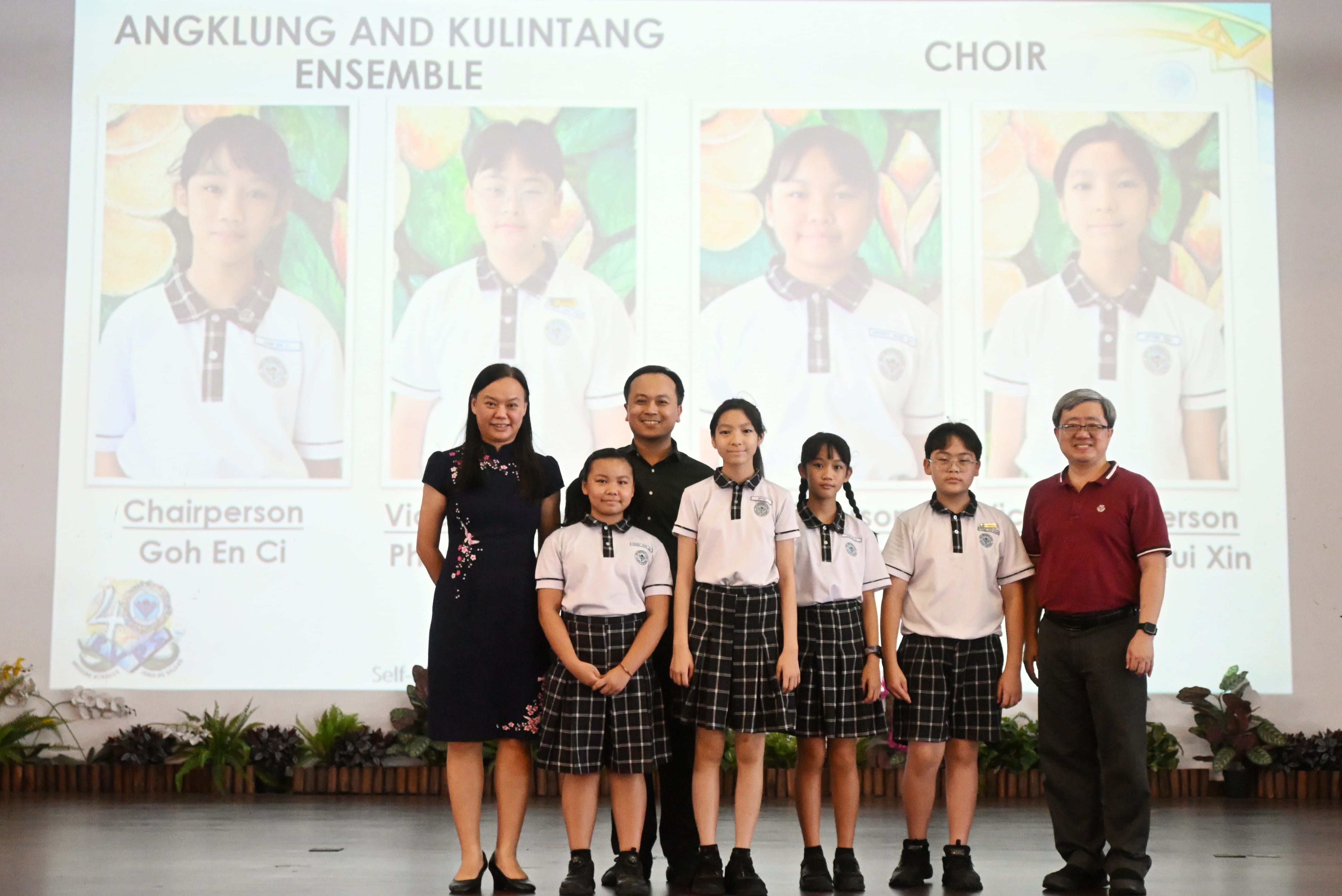 Chairperson and Vice-chairperson for Angklung and Choir