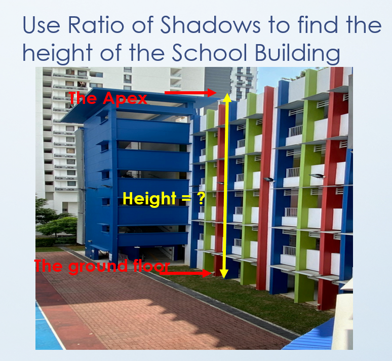 School building with the words Apex, Height and Ground Floor superimposed