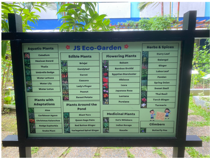 Jing Shan Primary School list of plants