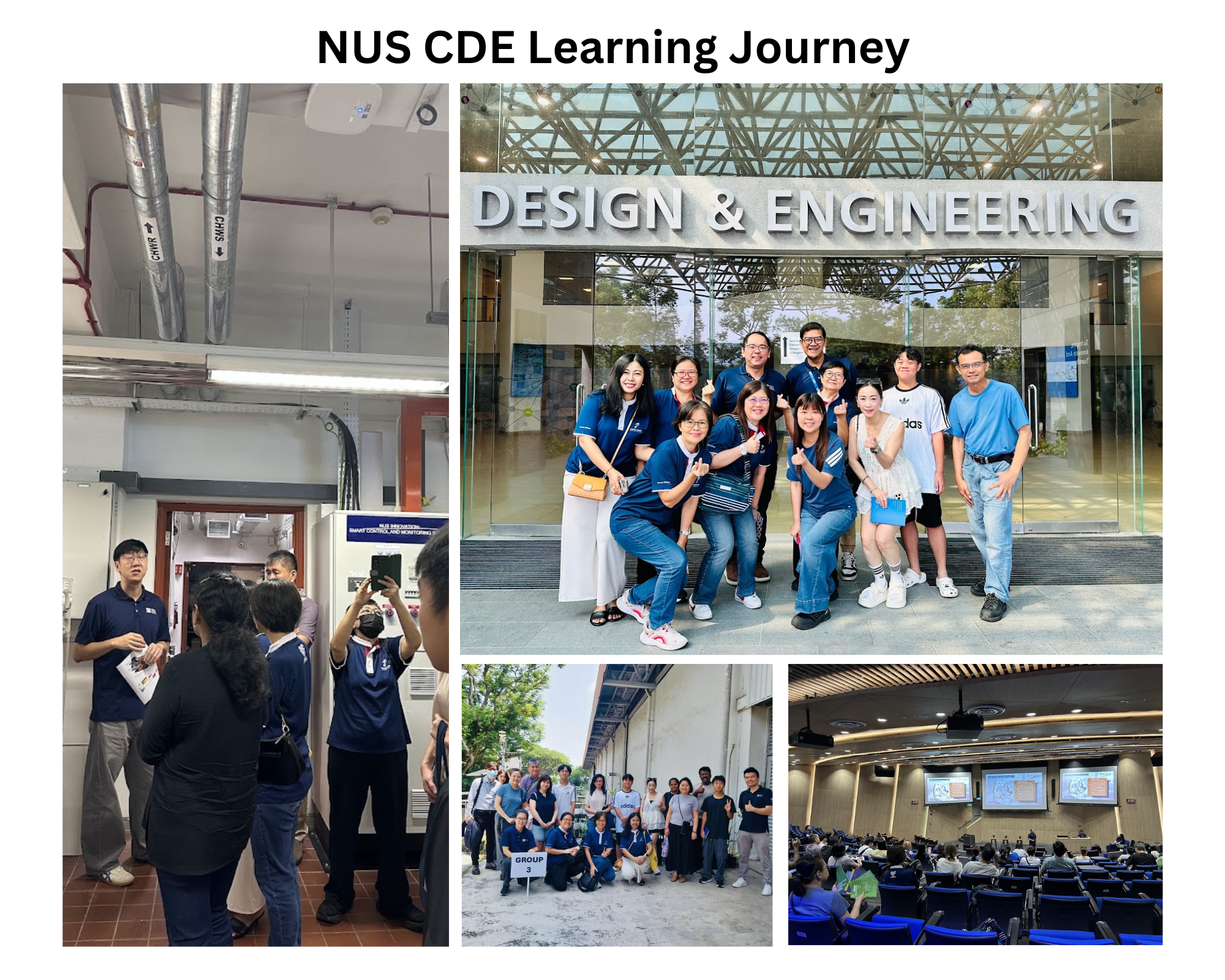 NUS CDE Learning Journey pictures