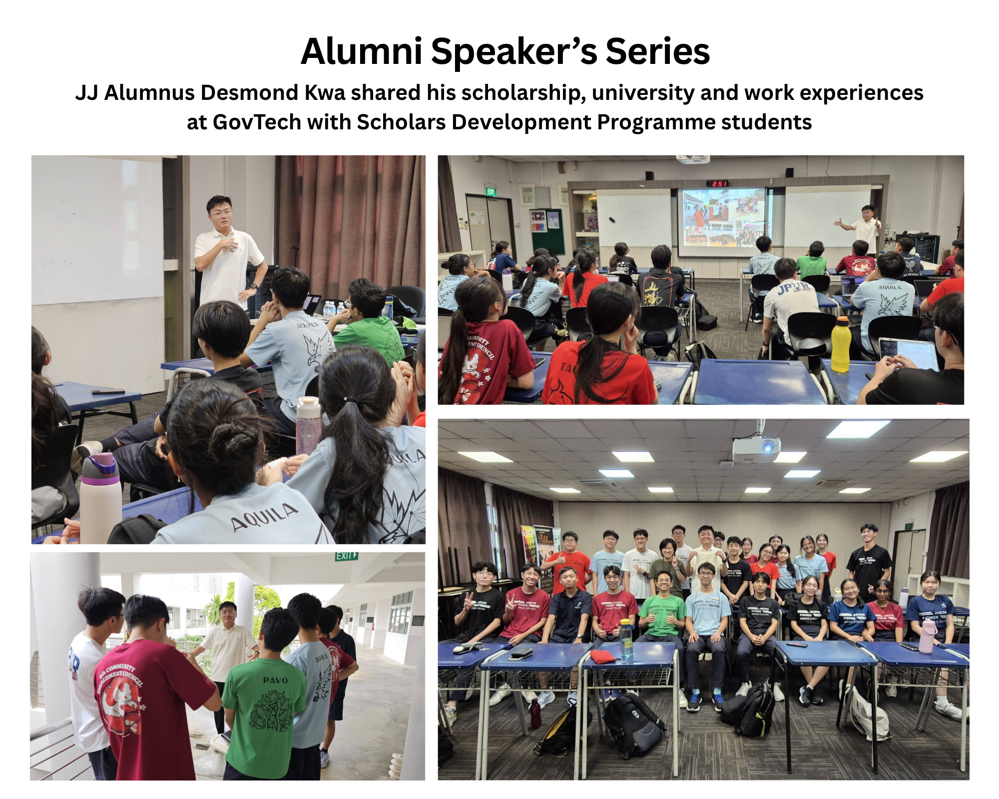 Various alumni speakers.