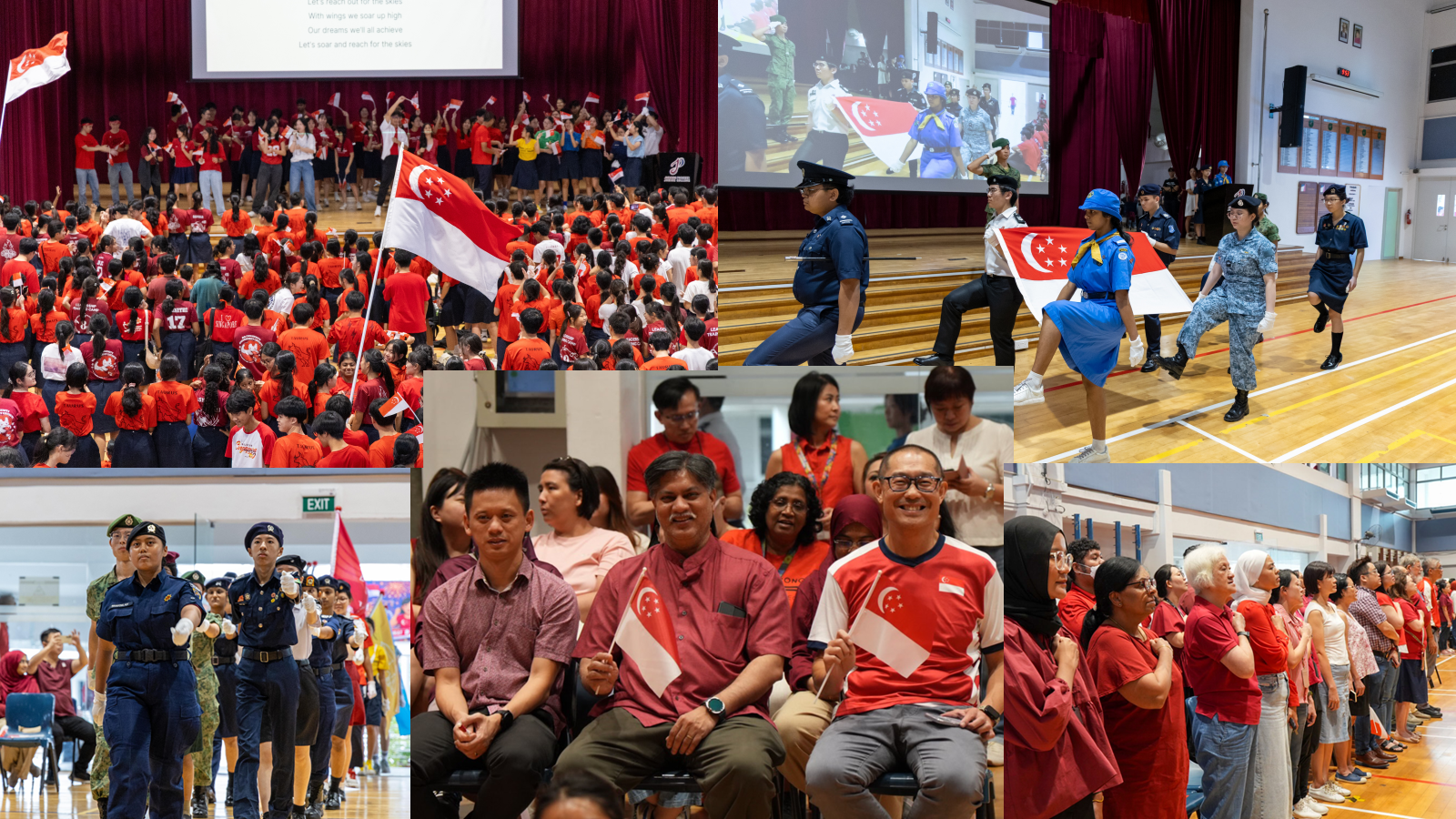 National Day Celebrations Singalong, March In, Pledge Taking