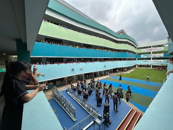 A spectacular, school-wide celebration orchestrated and executed by the Student Council in the central courtyard, showcasing high-impact leadership and community engagement.