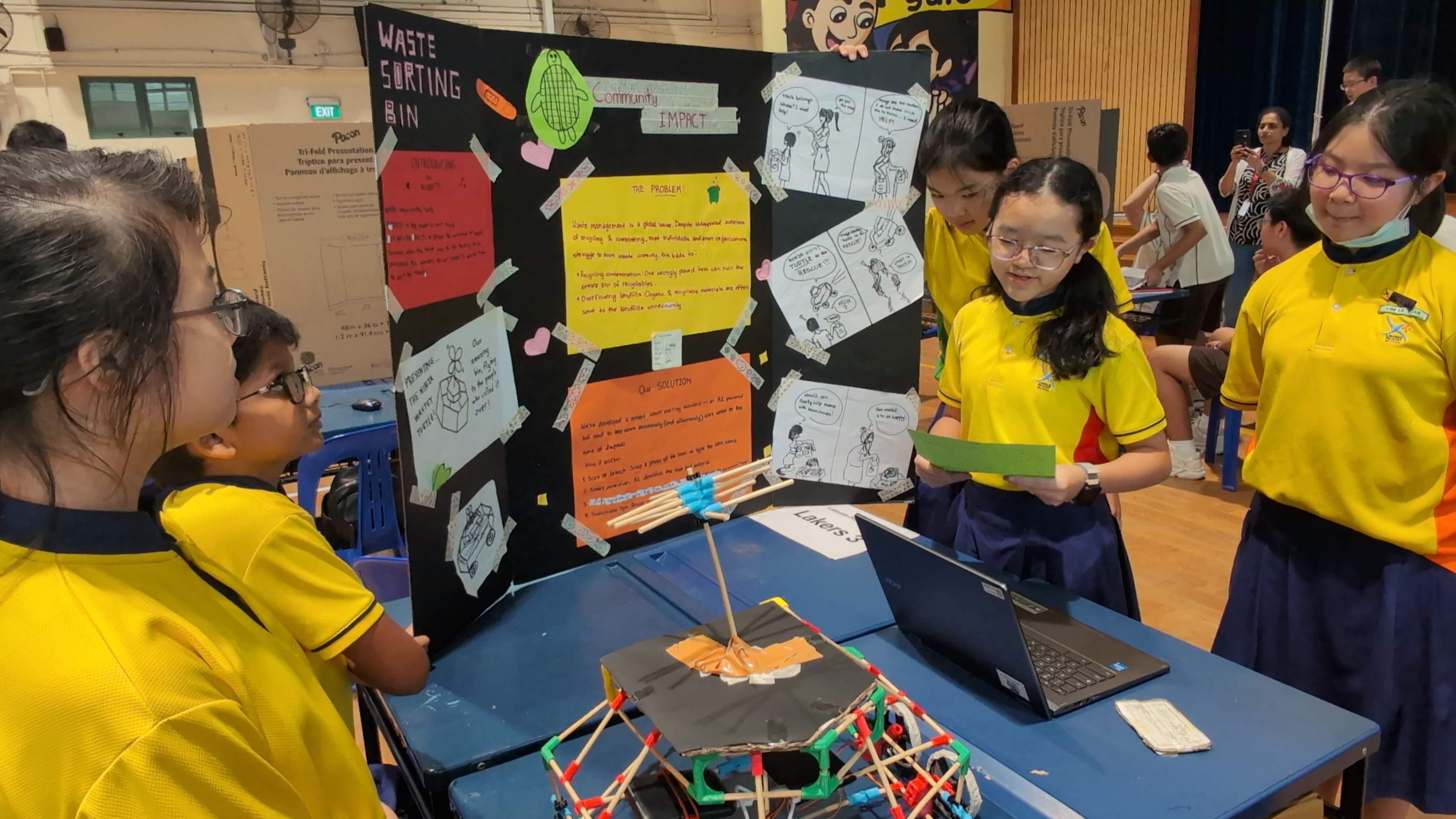 Lakers Team 3 presenting Waste Sorting Assistant Bot