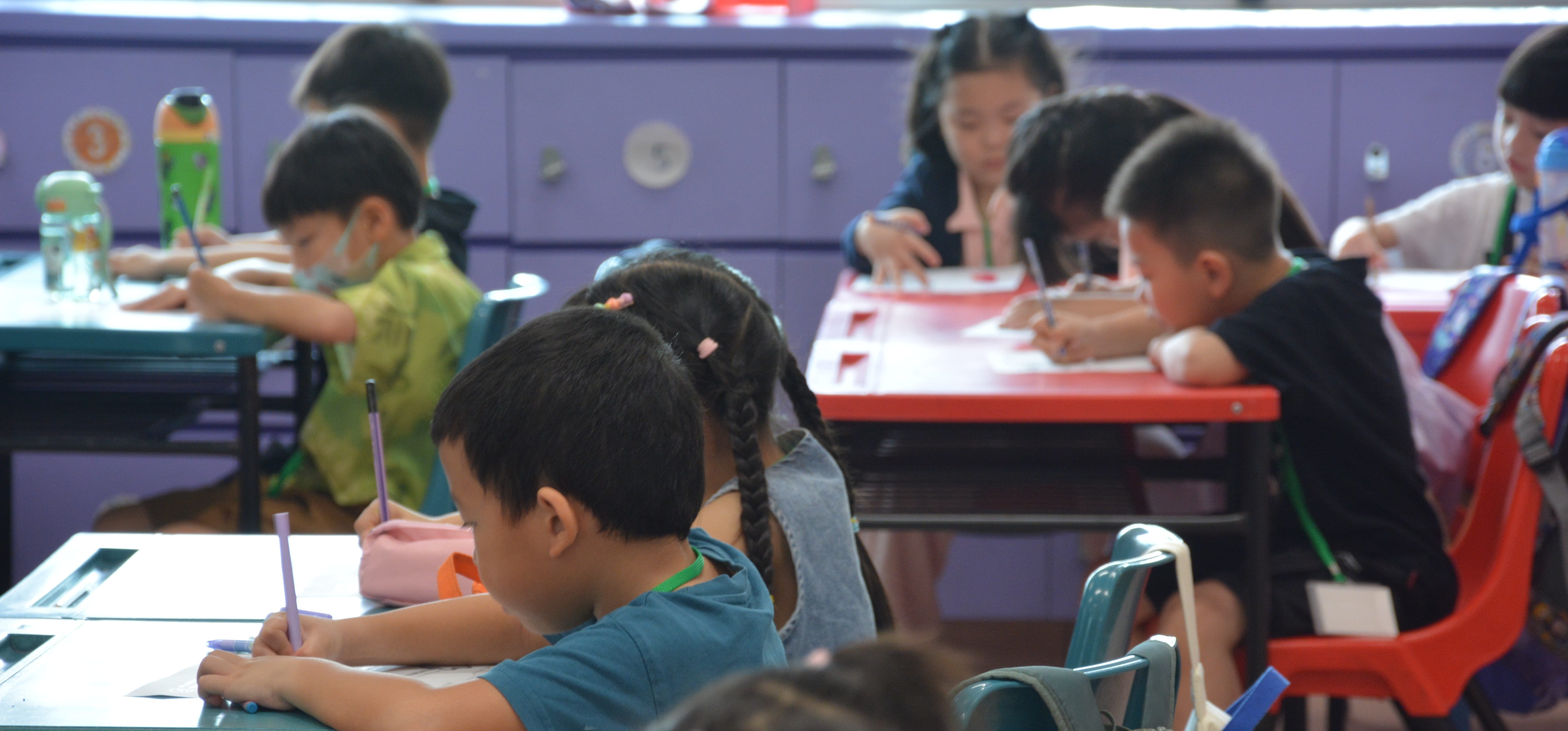 2027 P1 Cohort children classroom experience facilitated by teachers.