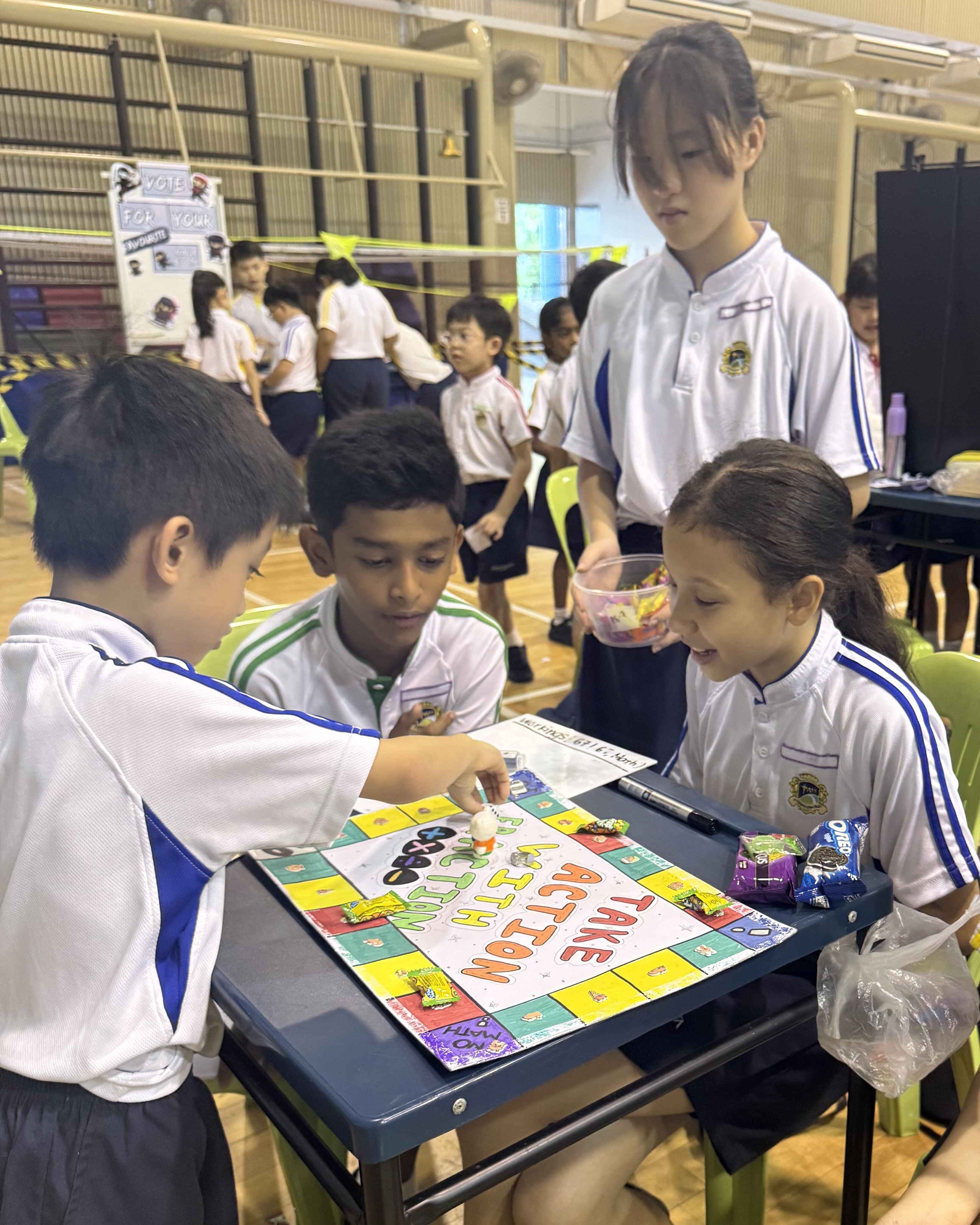 student engaging in Math games
