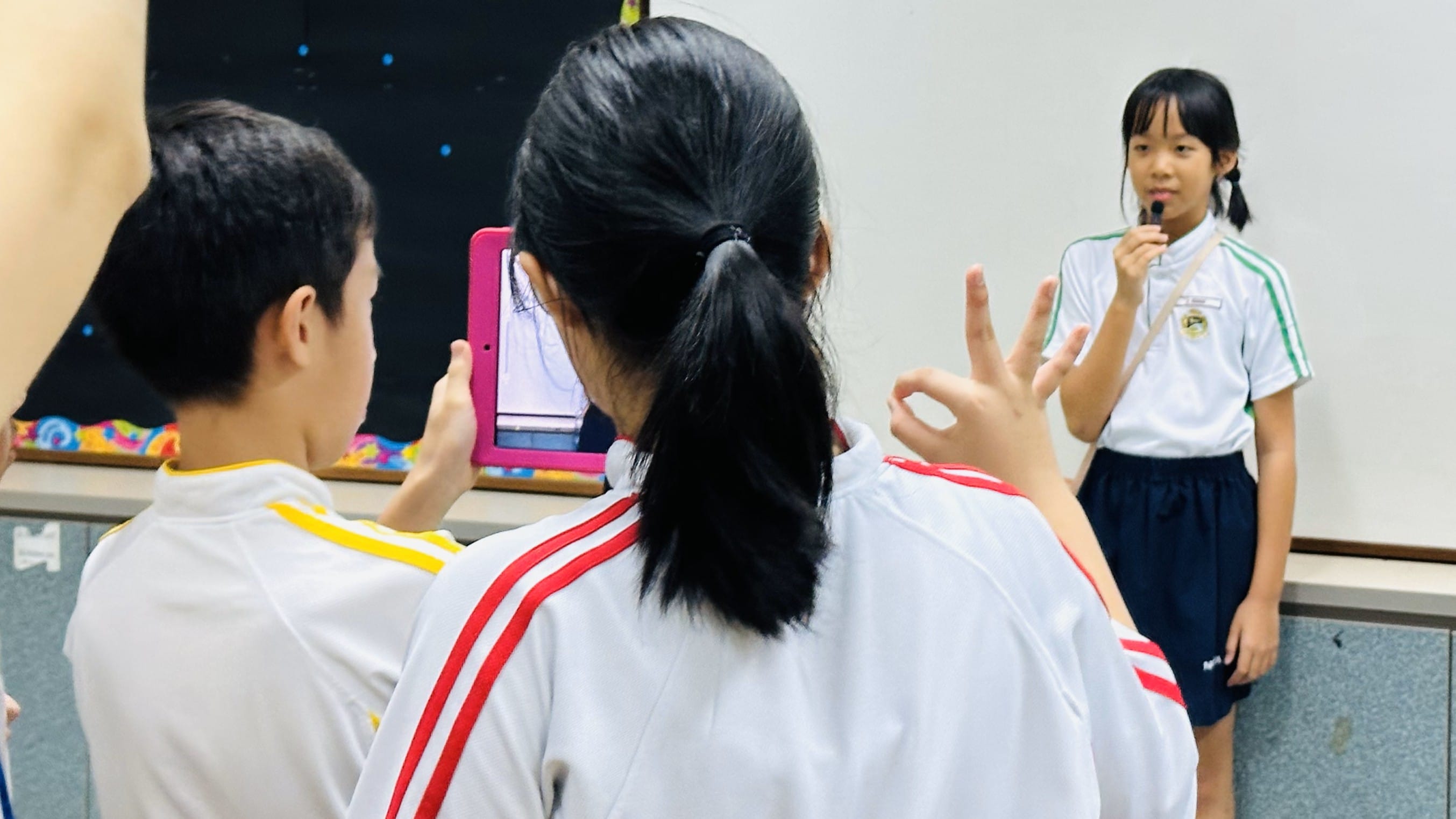 Students taking initiatives to self-record Teachers' Day well-wishes