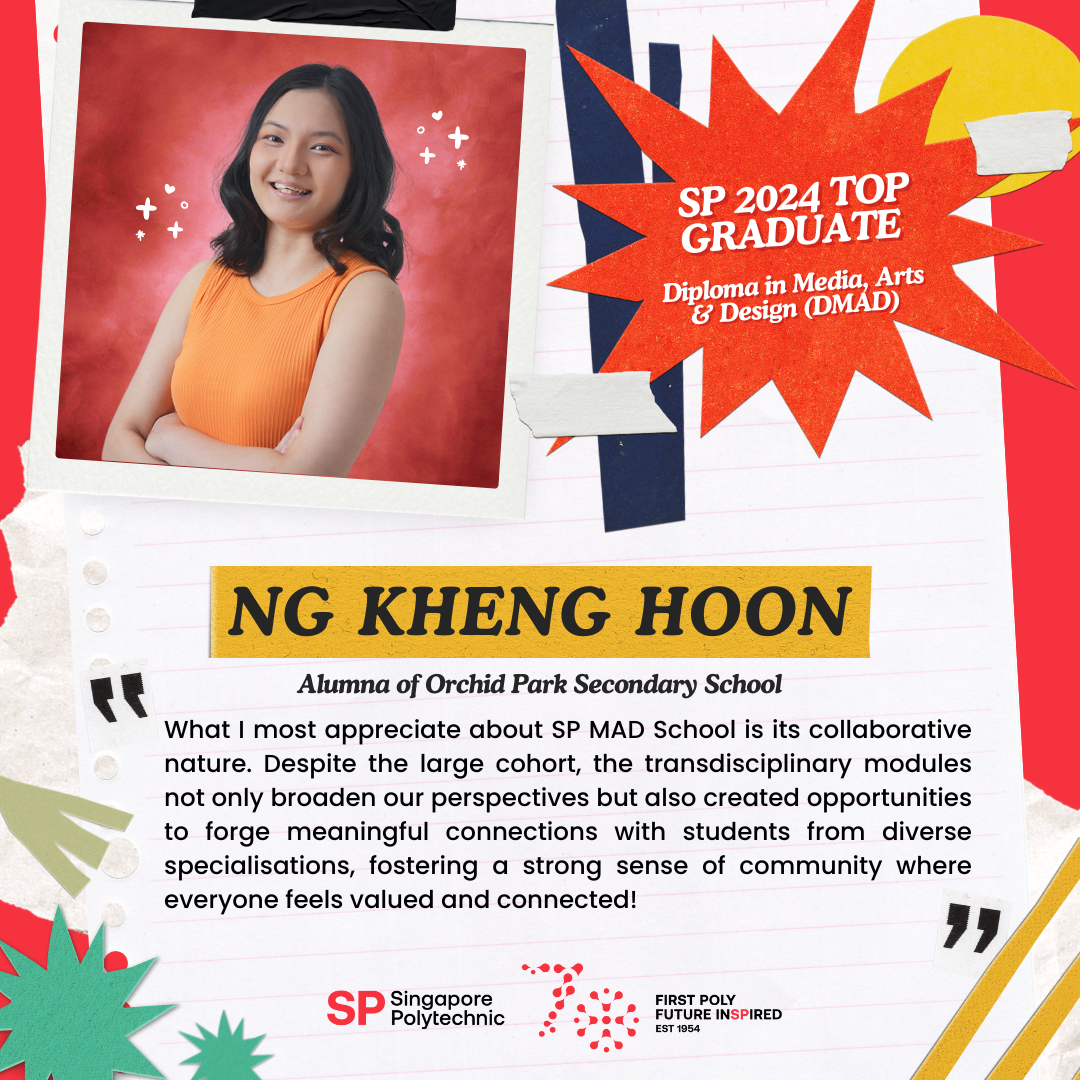 Congrutulatory poster of Ng Kheng Hoon, with her quote