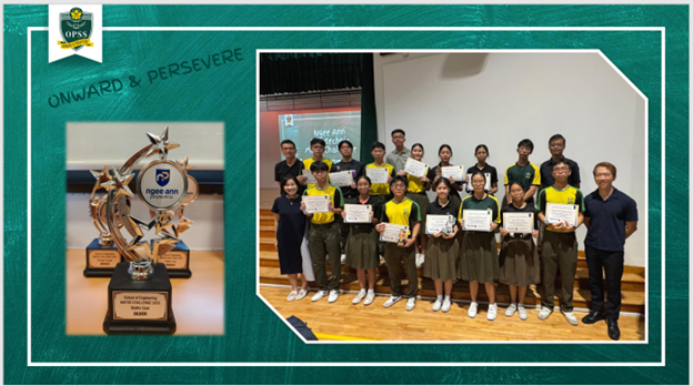 Powerpoint slide for an award ceremony photo