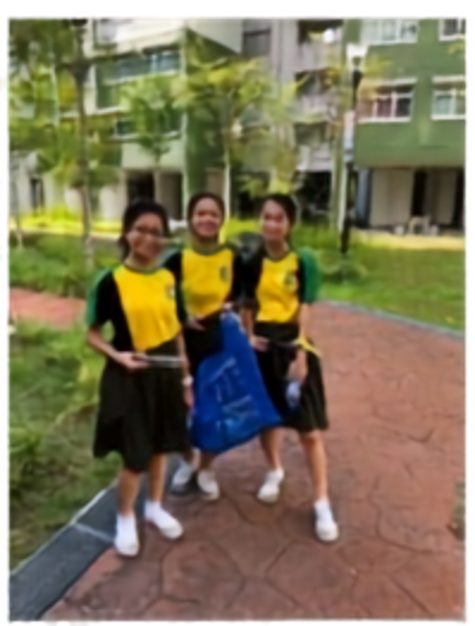 A group of students