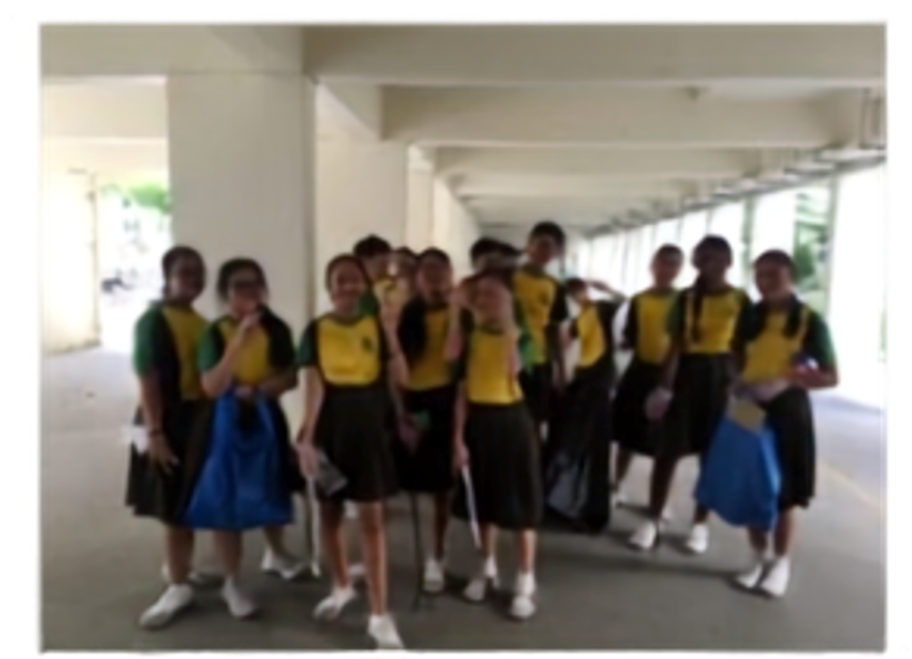 A group of students