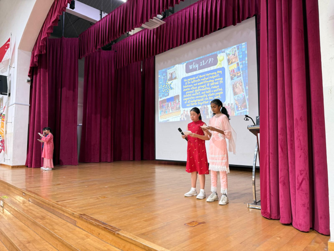 SLs presenting at Racial Harmony Day 