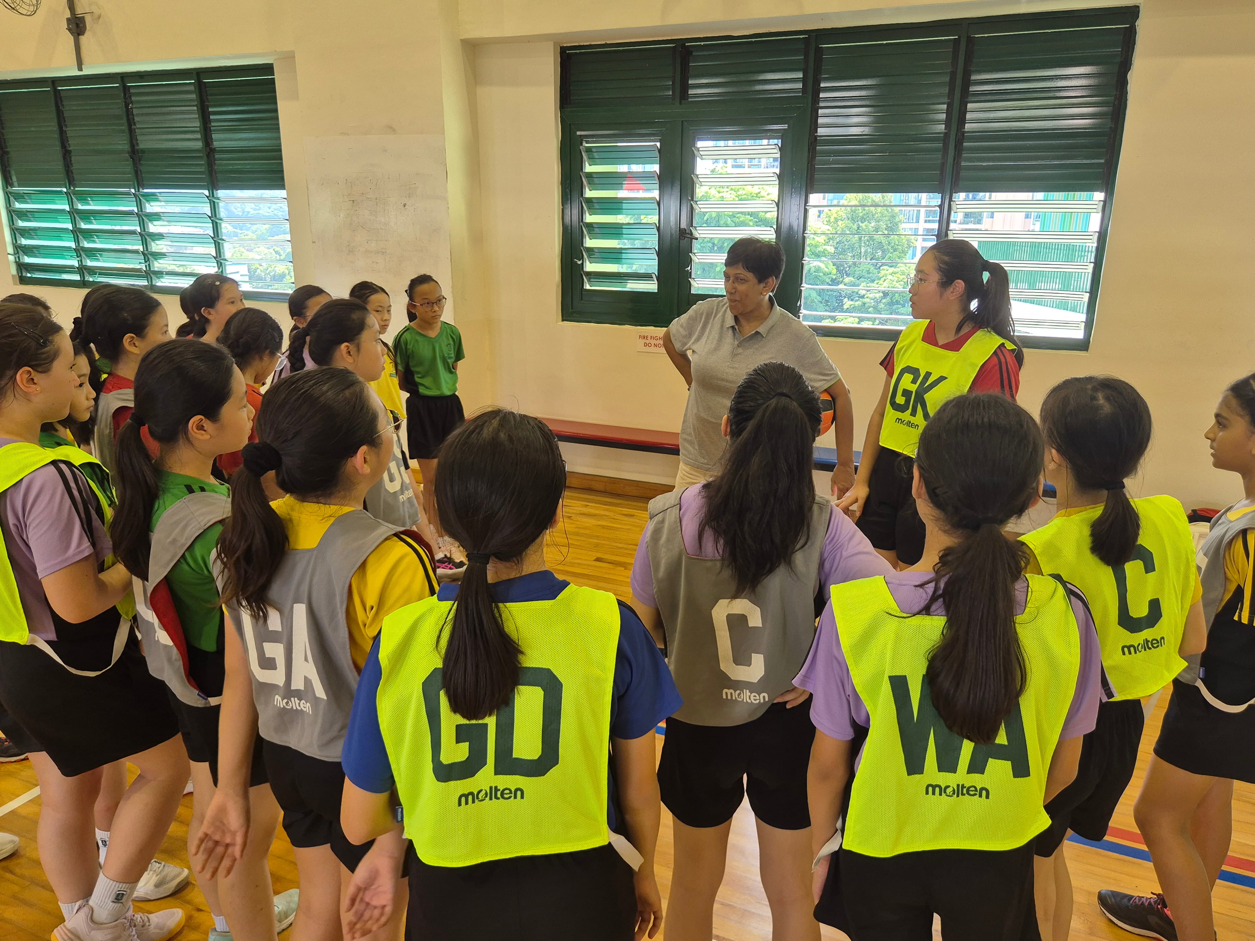 Netball training