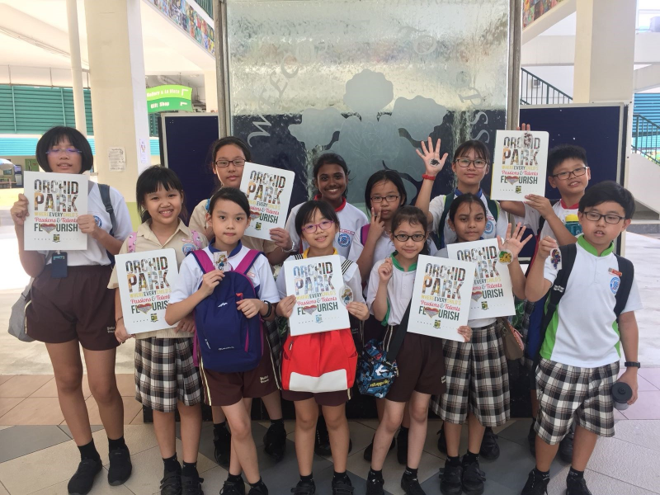 Our pupils also went to Orchid Park Secondary School and learnt about Digital Art and Print-making under the Direct School Admission (DSA) Out Reach Programme