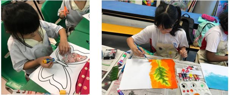 Our Art Club pupils demonstrate their never give up attitude as they persevere throughout the art-making process