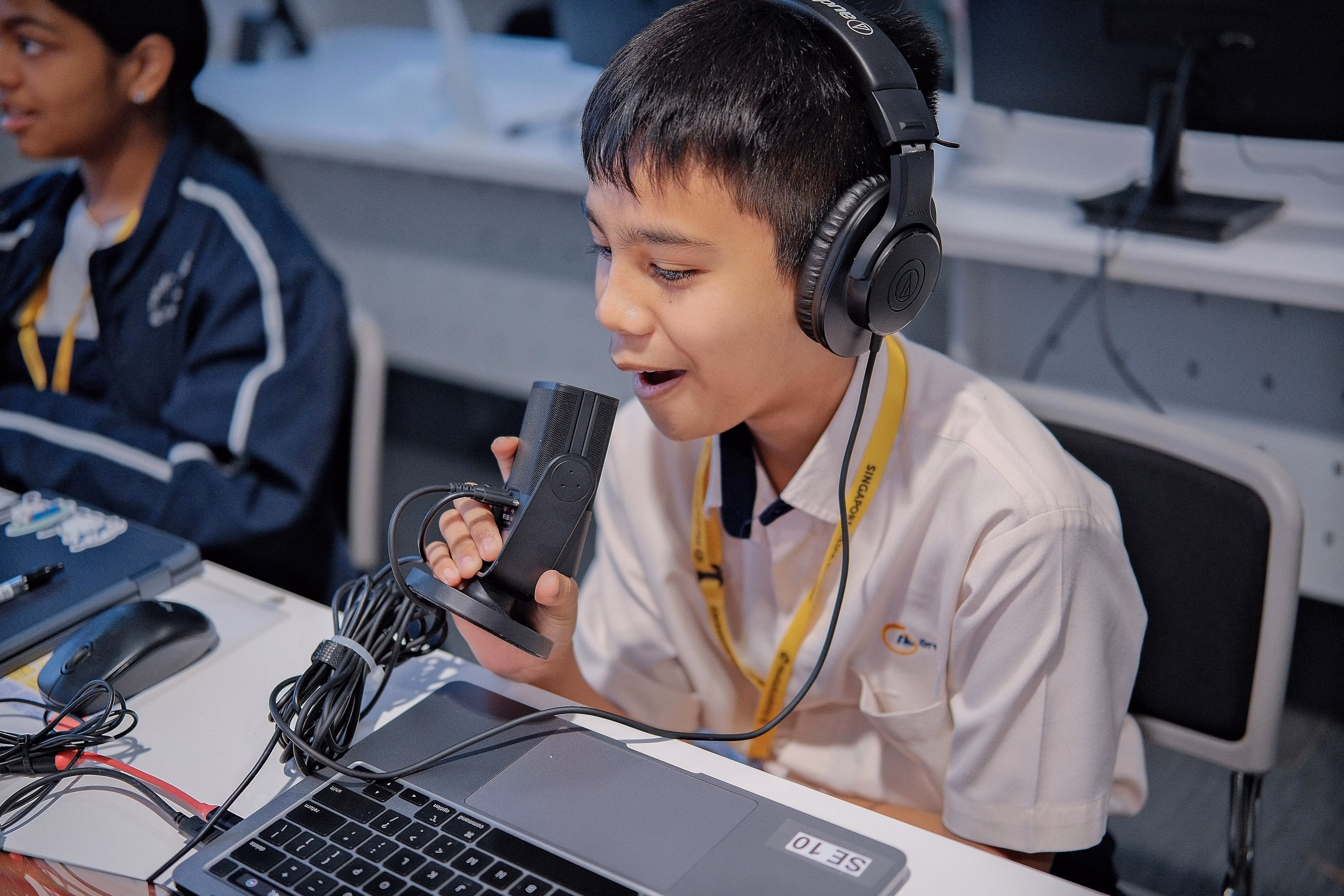 Finding our voices - Equipped with microphone and ideas, students learn to inform and inspire