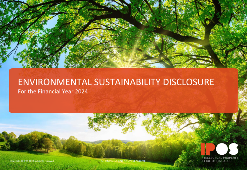 Cover page of the FY24 IPOS Environmental Sustainability Disclosure Report